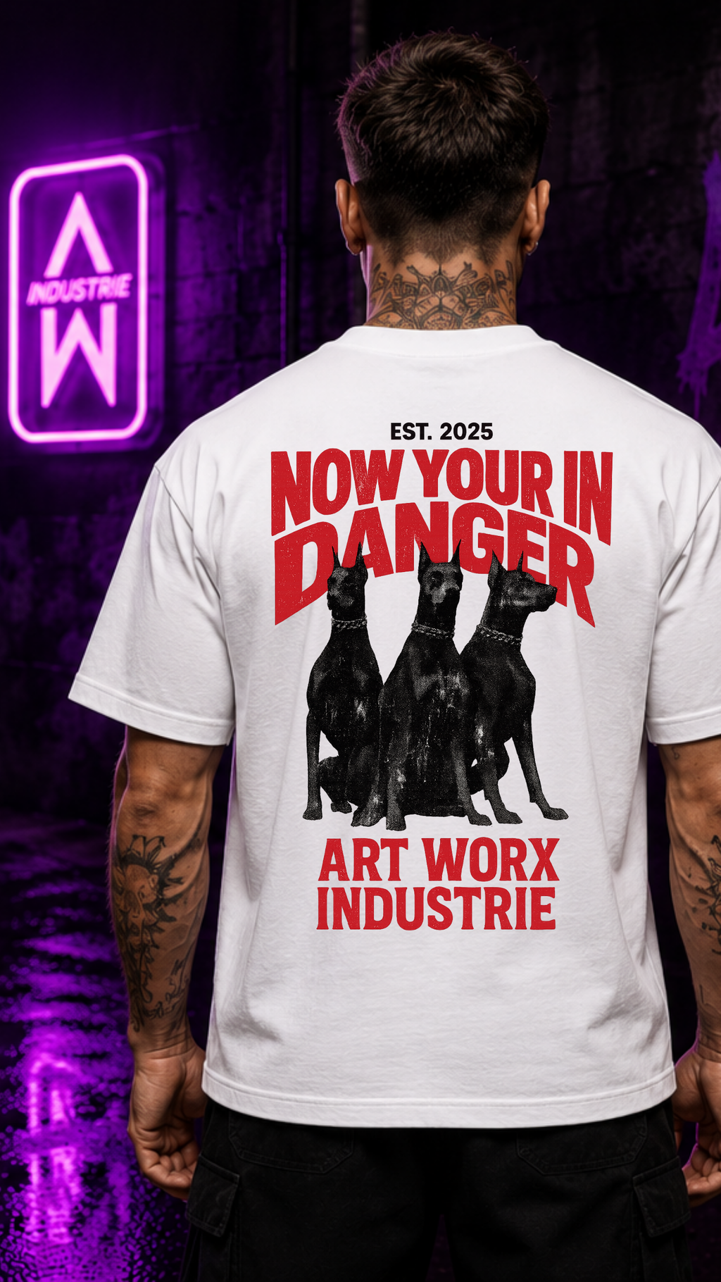 Art Worx Industrie DANGER – Heavy Cotton T-Shirt (Herren)