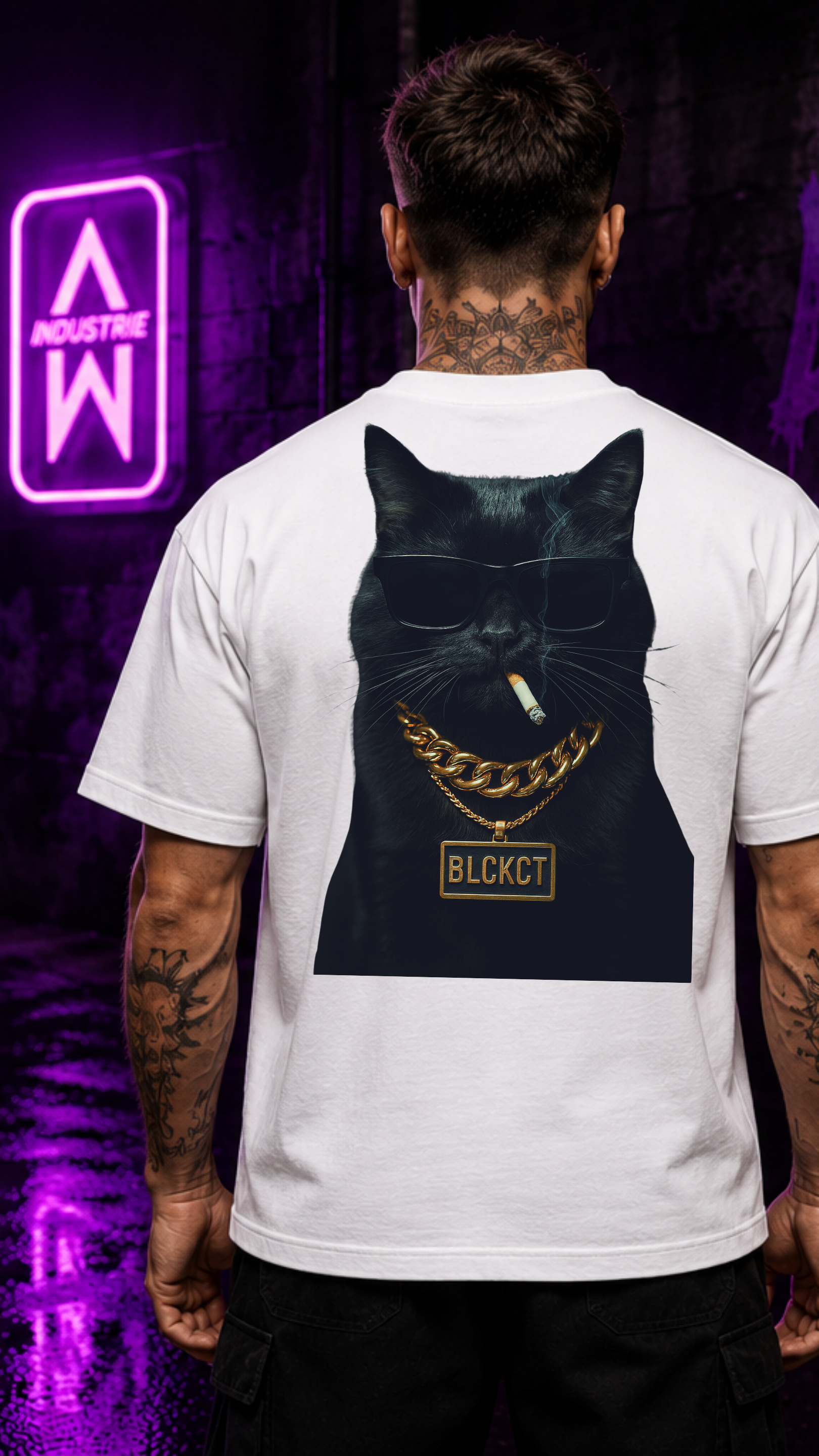 Art Worx Industrie BLCK CAT – Heavy Cotton T-Shirt (Herren)