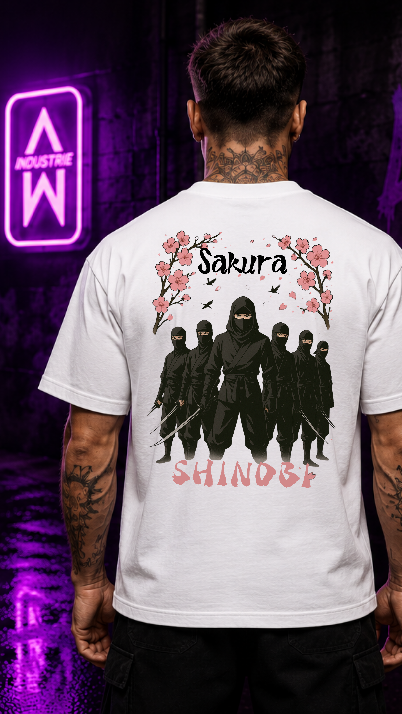 Art Worx Industrie KIRSCHBLÜTTEN SAMURAI – Heavy Cotton T-Shirt (Herren)