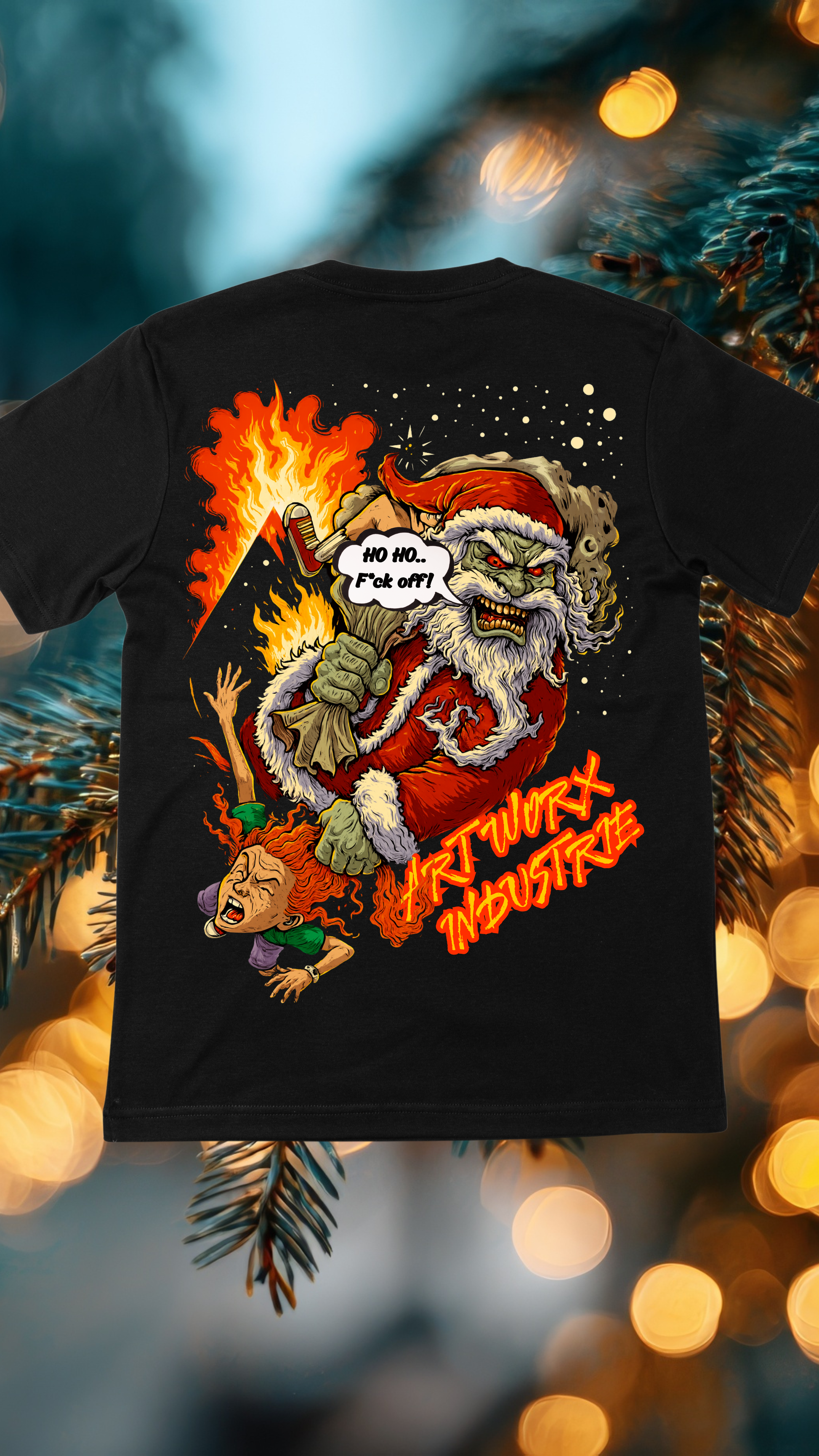 Art Worx Industrie KILLER SANTA – Heavy Cotton T-Shirt (Herren)