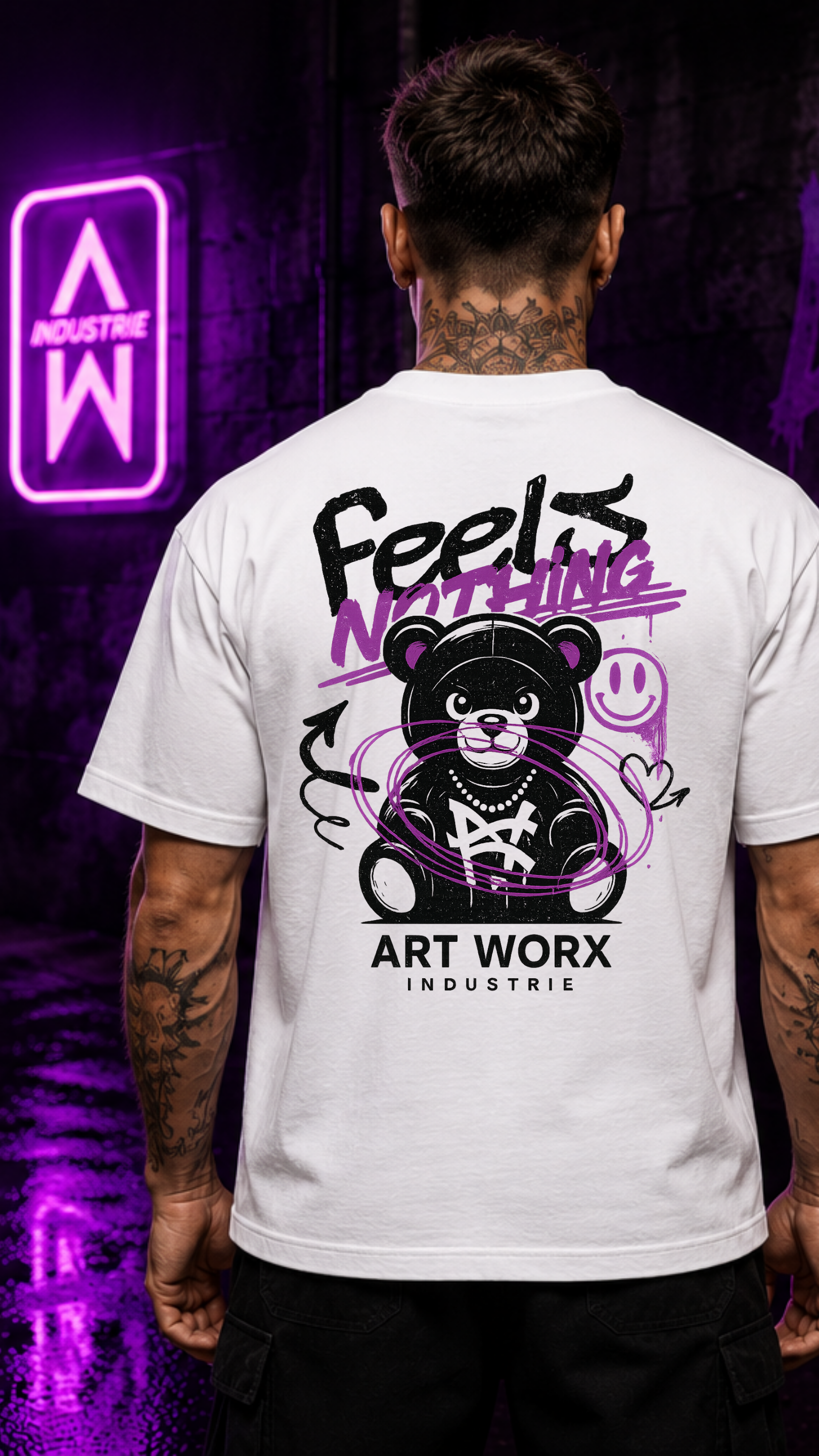 Art Worx Industrie FEELS NOTHING – Heavy Cotton T-Shirt (Herren)