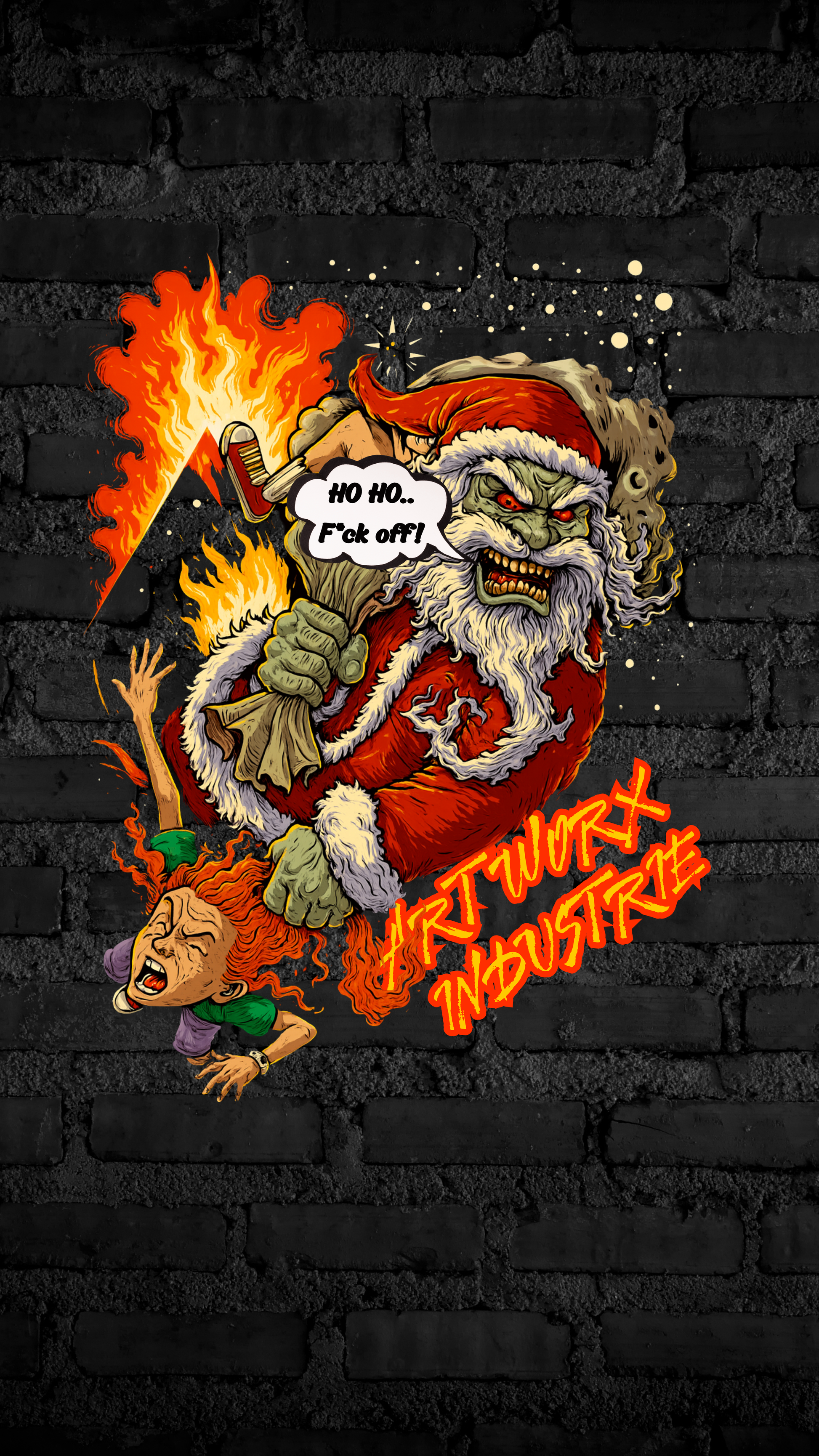 Art Worx Industrie KILLER SANTA – Heavy Cotton T-Shirt (Herren)