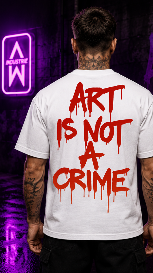 Art Worx Industrie ART IS NOT A CRIME – Heavy Cotton T-Shirt (Herren)