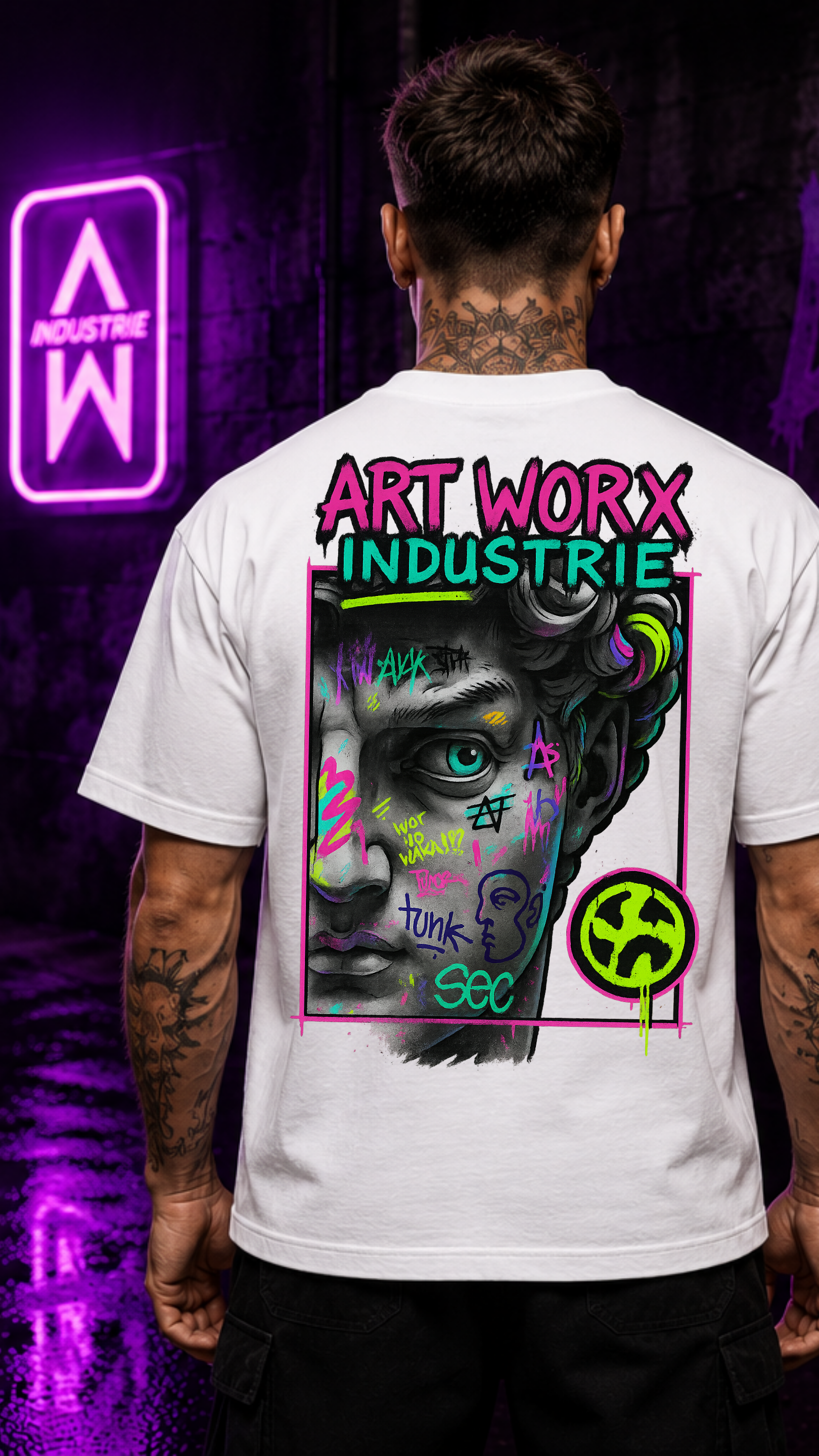 Art Worx Industrie Grafittiart– Heavy Cotton T-Shirt (Herren)