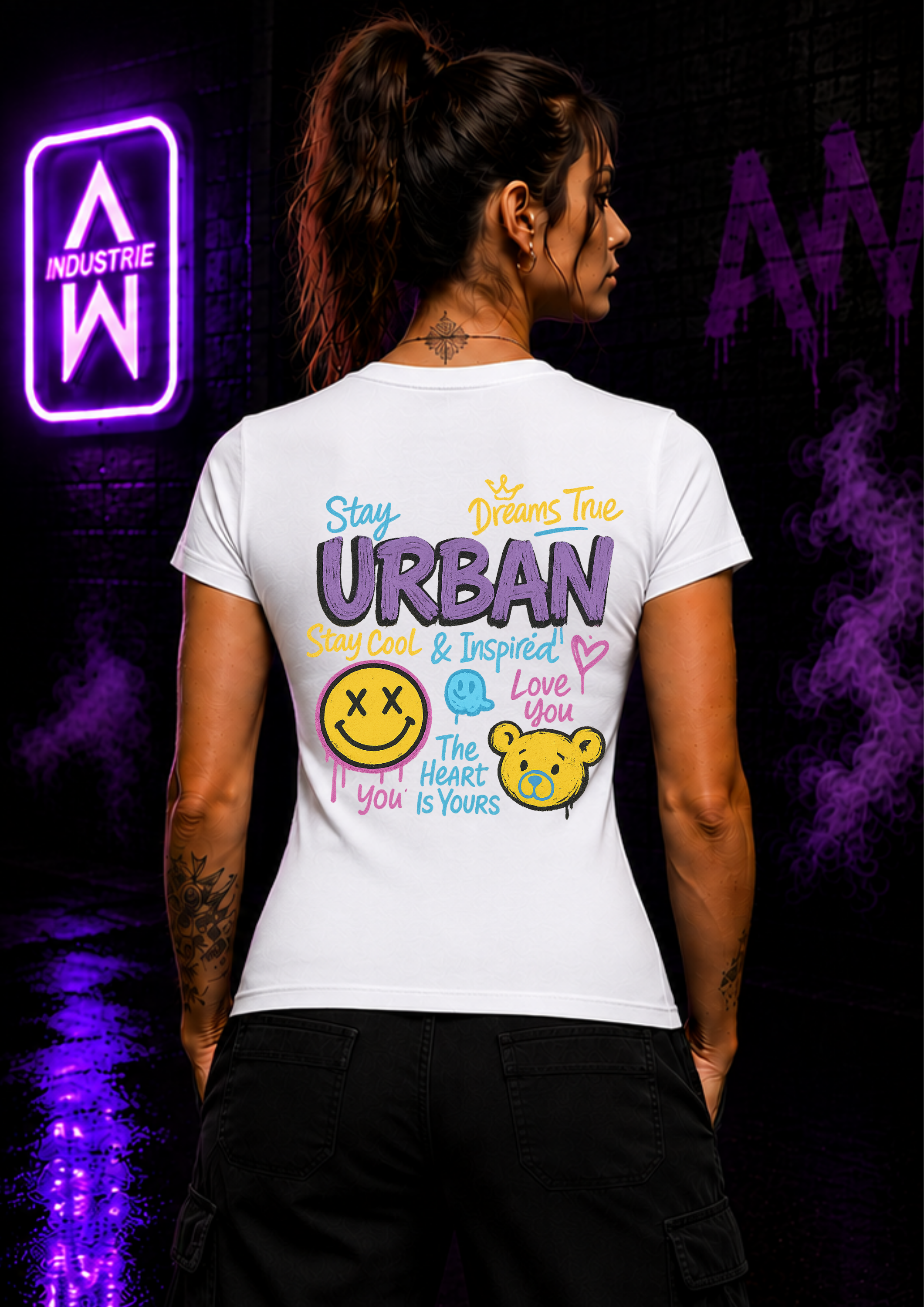 Art Worx Industrie STAY URBAN – Heavy Cotton T-Shirt (Damen)