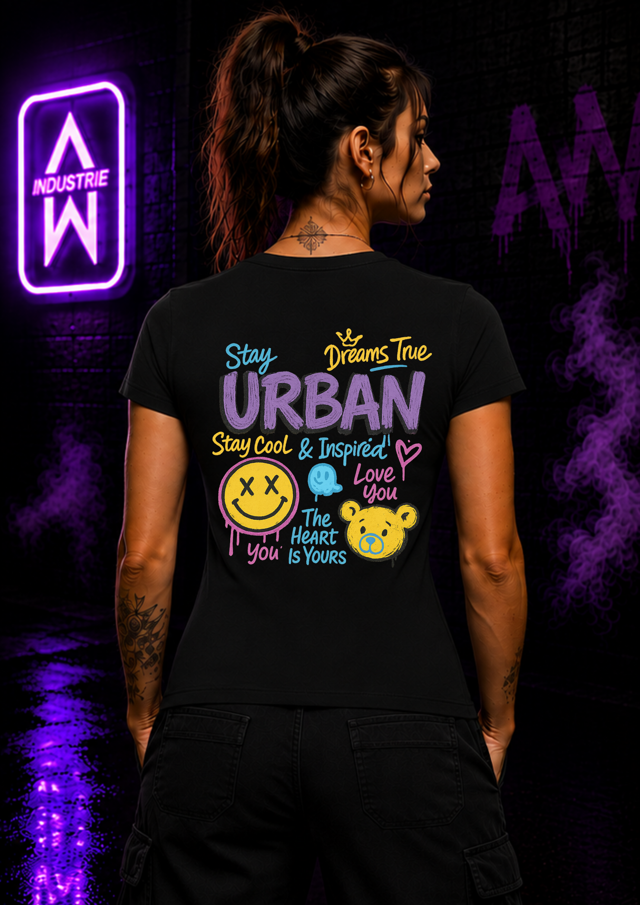 Art Worx Industrie STAY URBAN – Heavy Cotton T-Shirt (Damen)