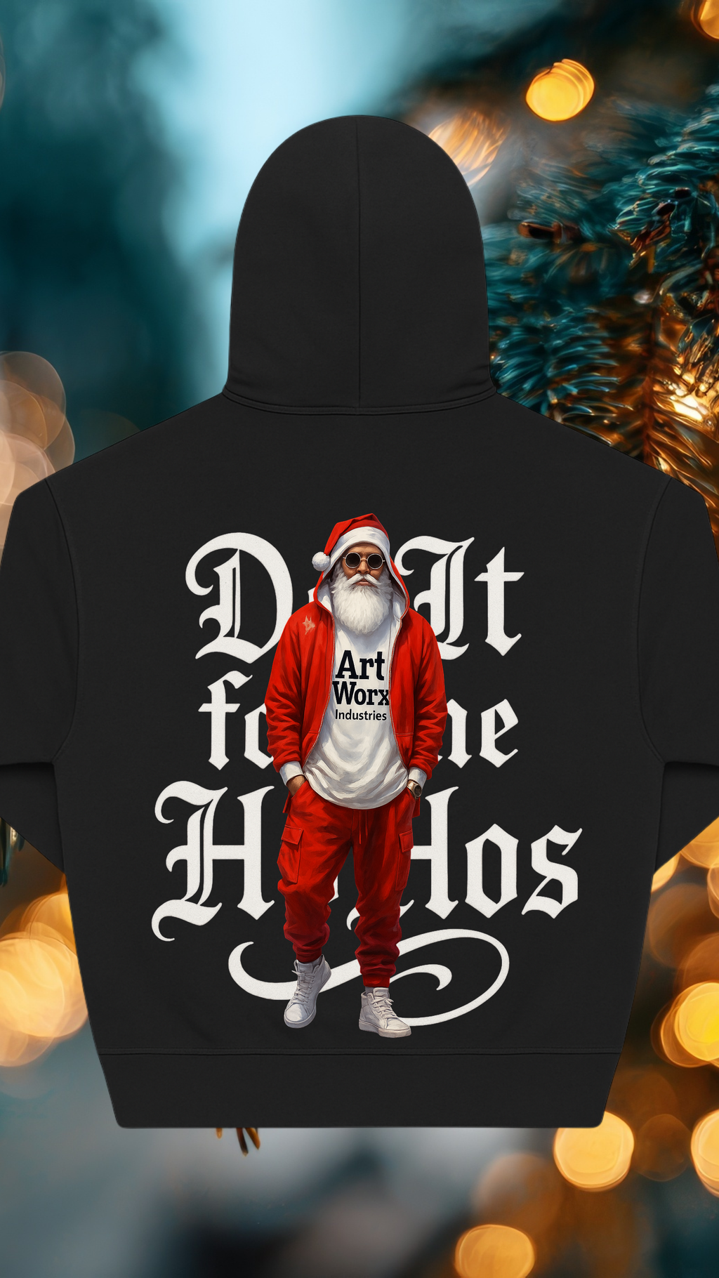 Art Worx Industrie DO IT FOR THE HOHOS SANTA HOODIE – Heavy Cotton Hoodie