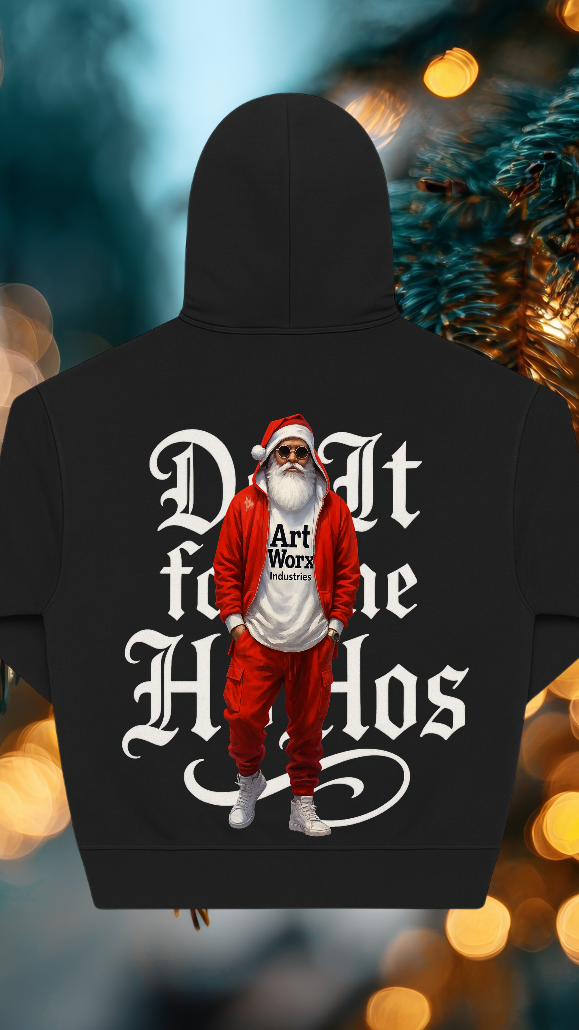 Art Worx Industrie DO IT FOR THE HOHOS SANTA HOODIE – Heavy Cotton Hoodie