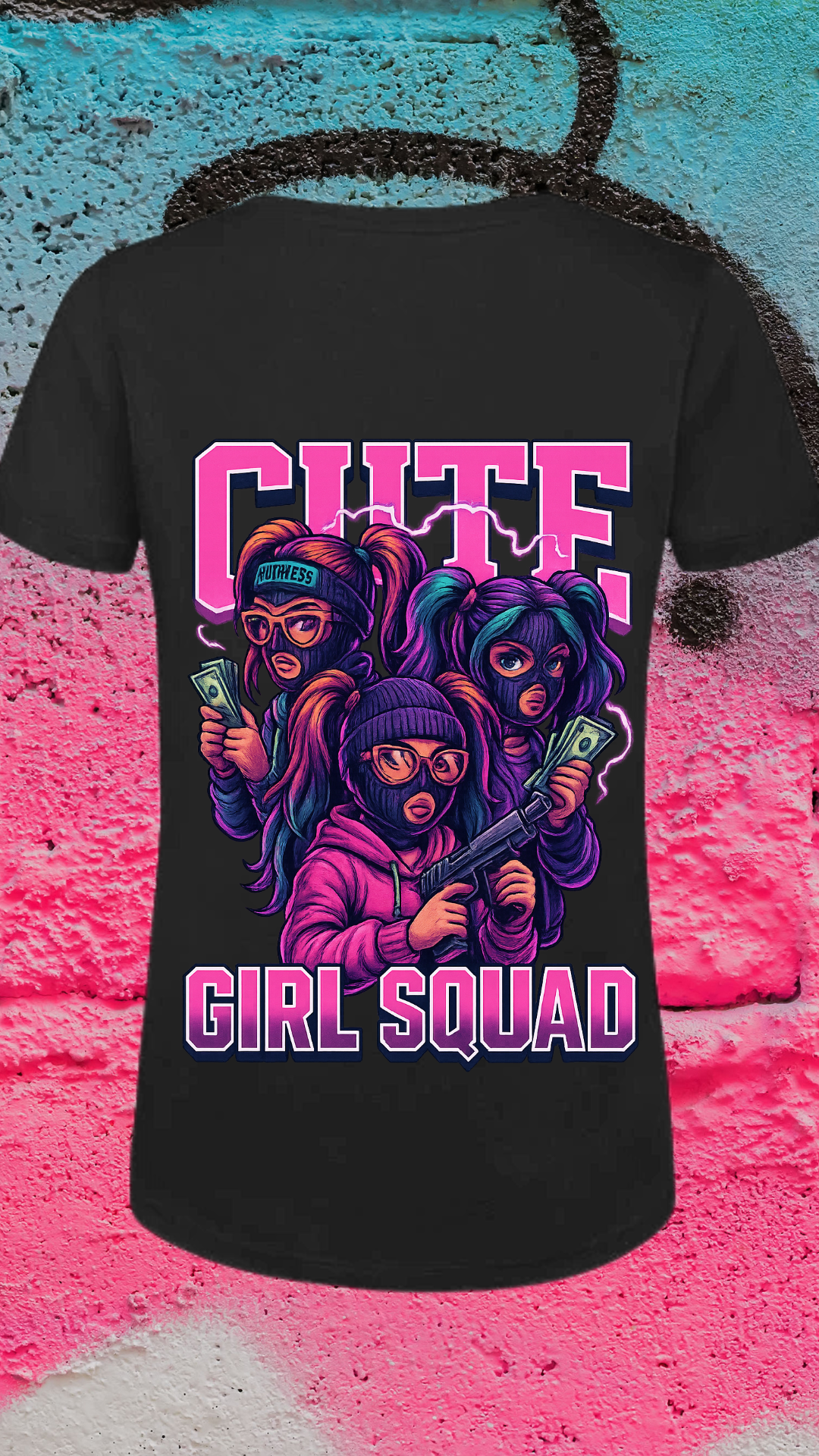 Art Worx Industrie CUTE GIRL SQUAD – Heavy Cotton T-Shirt (Damen)