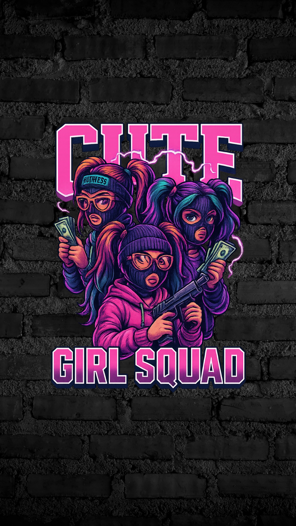 Art Worx Industrie CUTE GIRL SQUAD – Heavy Cotton T-Shirt (Damen)