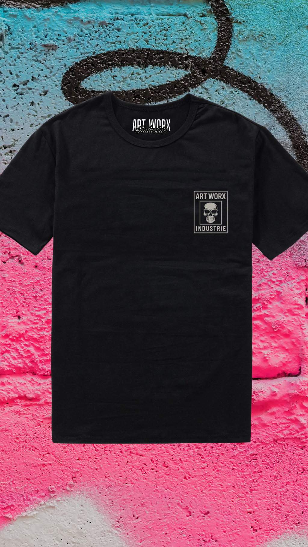 Art Worx Industrie SKULL HEAD – Heavy Cotton T-Shirt (Herren)