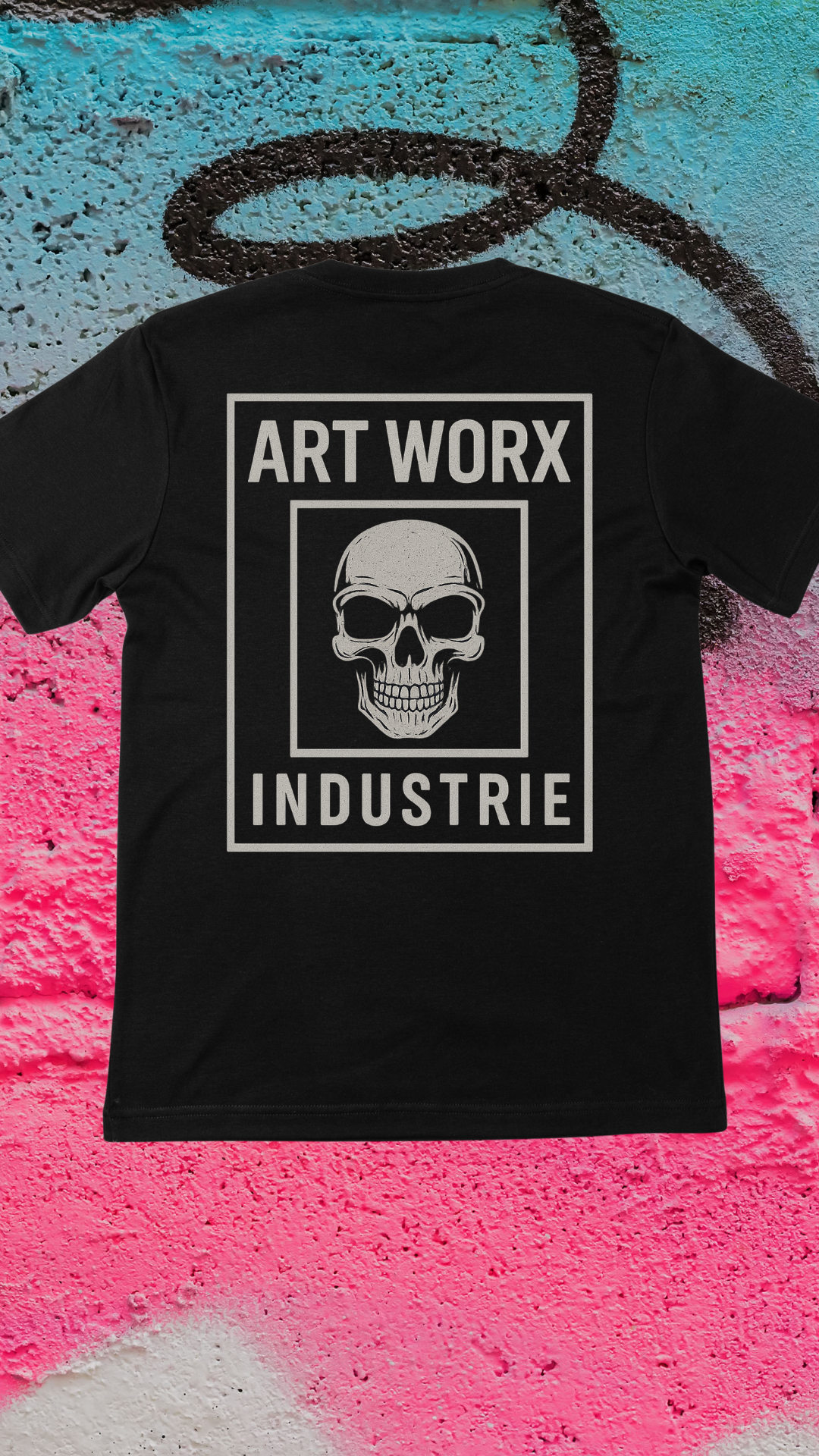 Art Worx Industrie SKULL HEAD – Heavy Cotton T-Shirt (Herren)