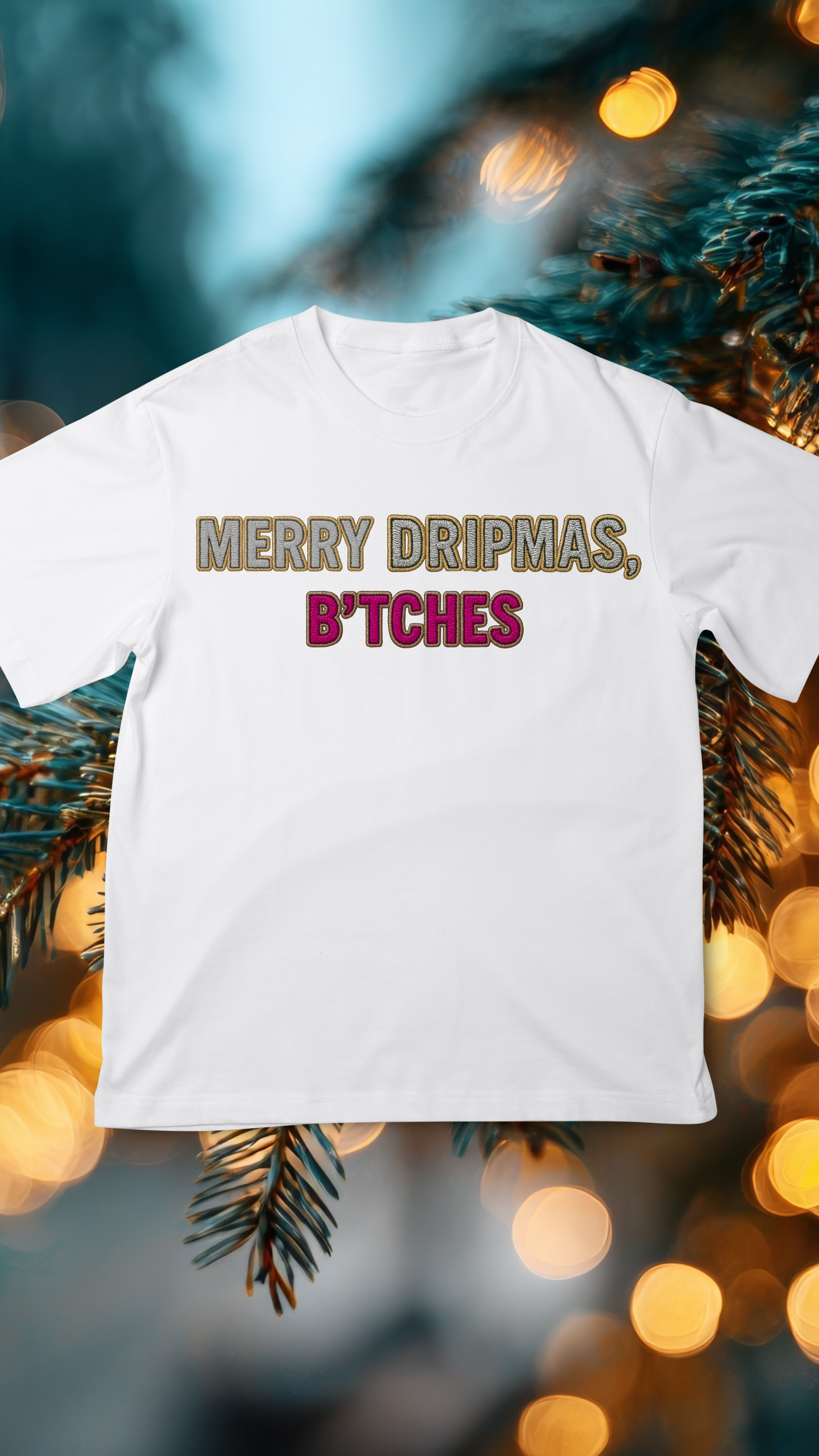 Art Worx Industrie MERRY DRIPMAS SANTA – Heavy Cotton T-Shirt