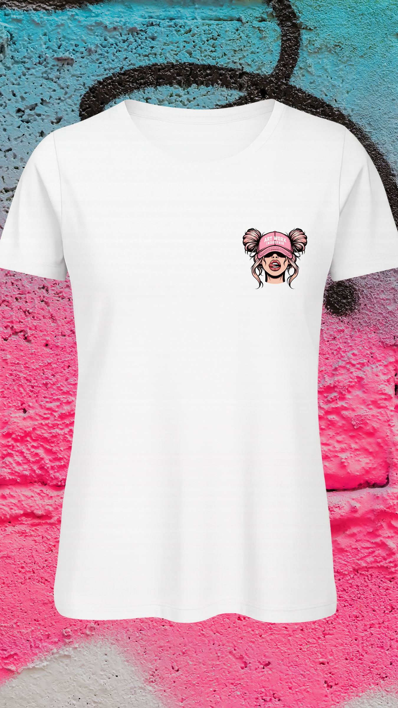 Art Worx Industrie COLLAGE GIRL 26 – Heavy Cotton T-Shirt (Damen)