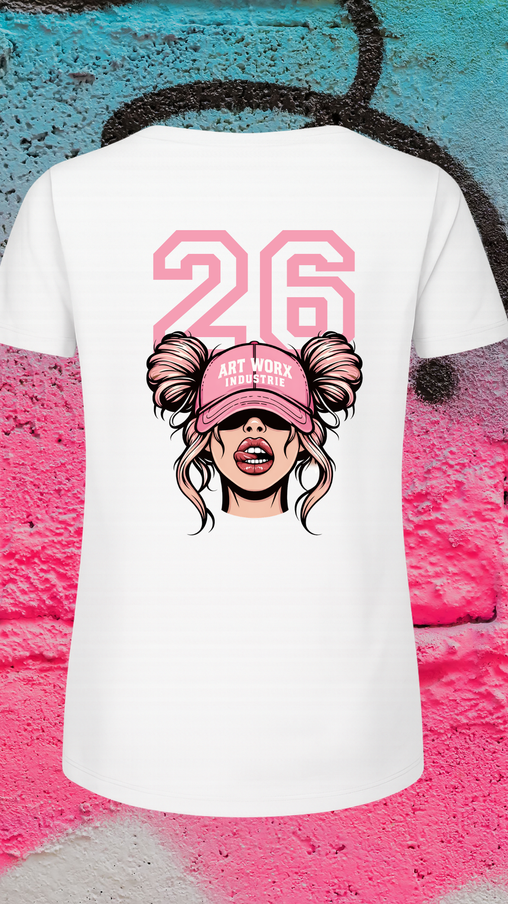 Art Worx Industrie COLLAGE GIRL 26 – Heavy Cotton T-Shirt (Damen)