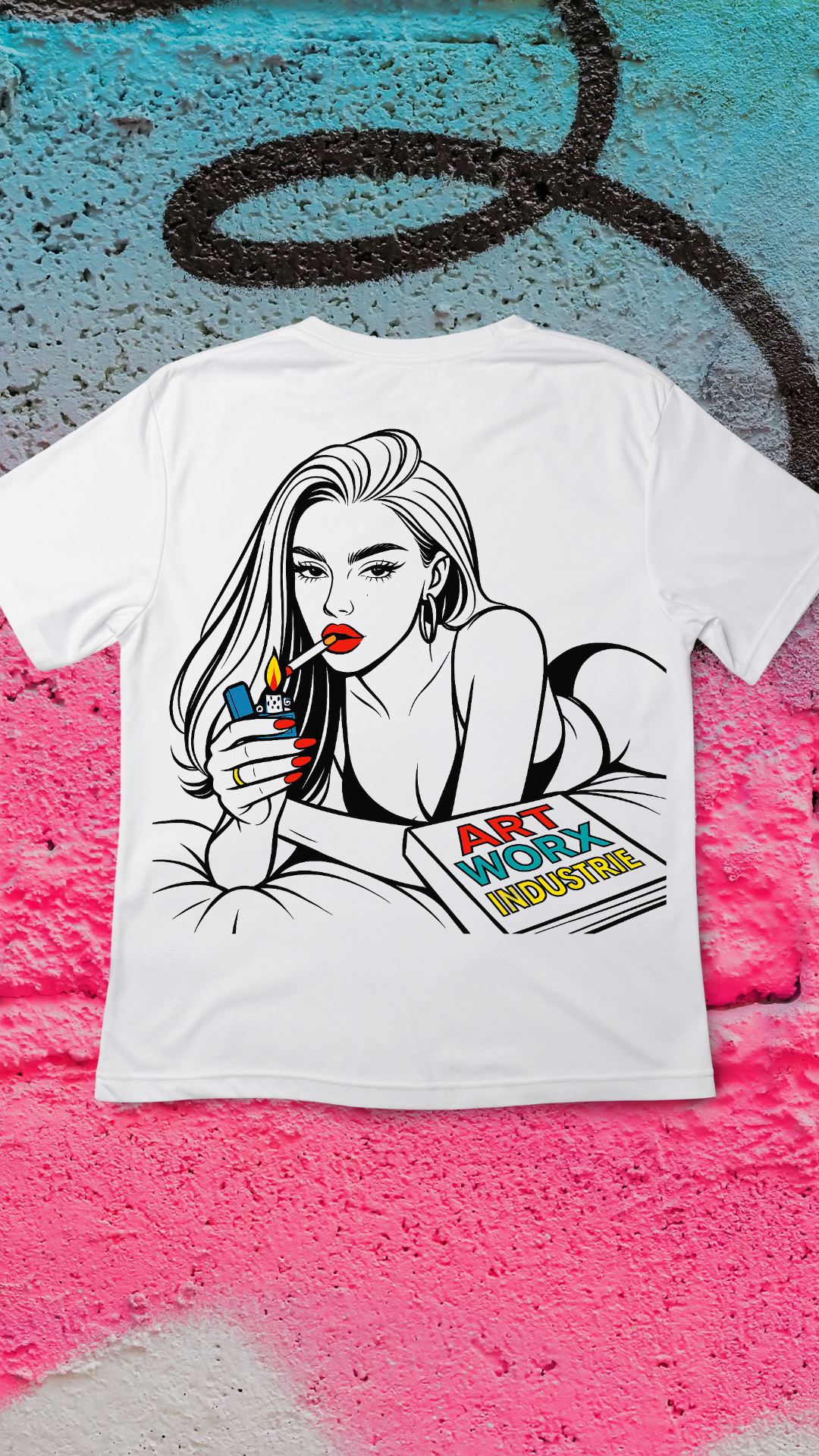 Art Worx Industrie POP ART GIRL – Heavy Cotton T-Shirt (Herren)