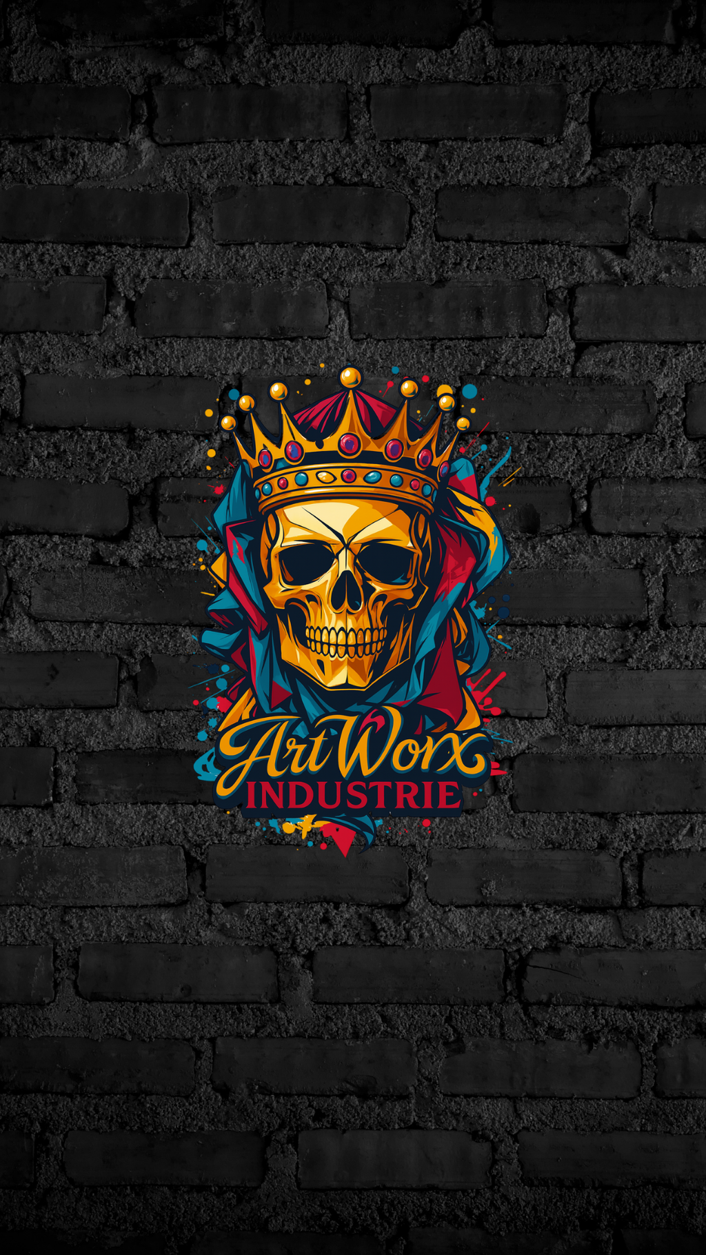 Art Worx Industrie SKULL KING – Heavy Cotton T-Shirt (Herren)
