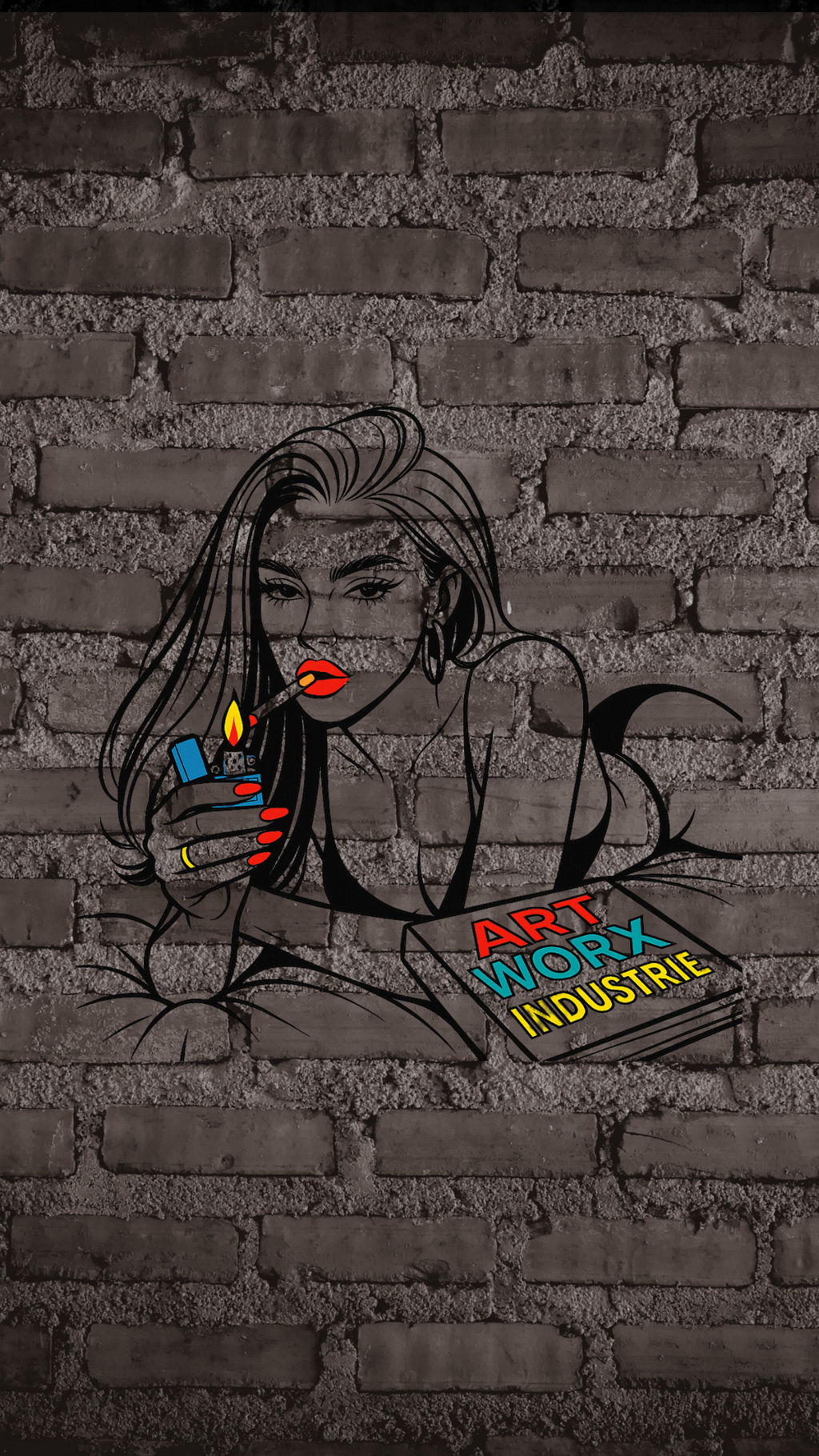 Art Worx Industrie POP ART GIRL – Heavy Cotton T-Shirt (Herren)