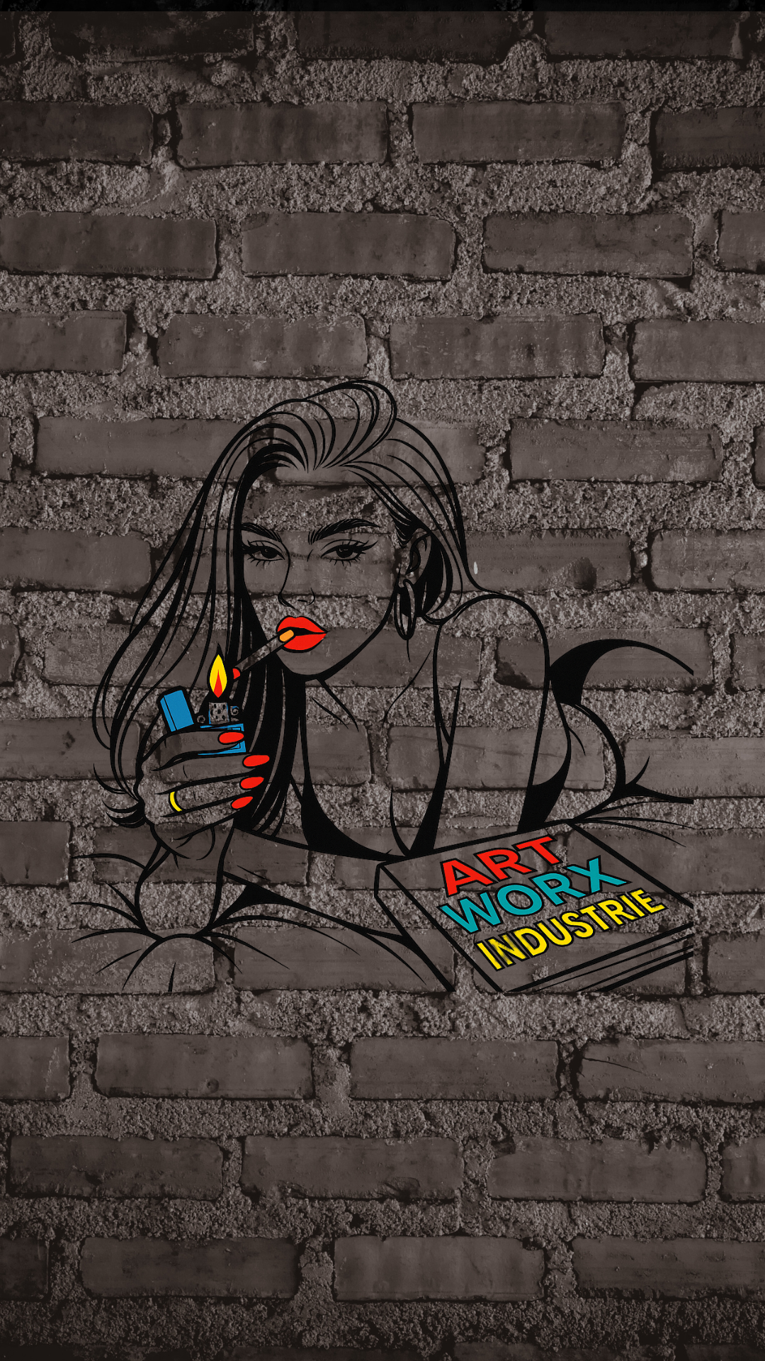 Art Worx Industrie POP ART GIRL – Heavy Cotton T-Shirt (Herren)