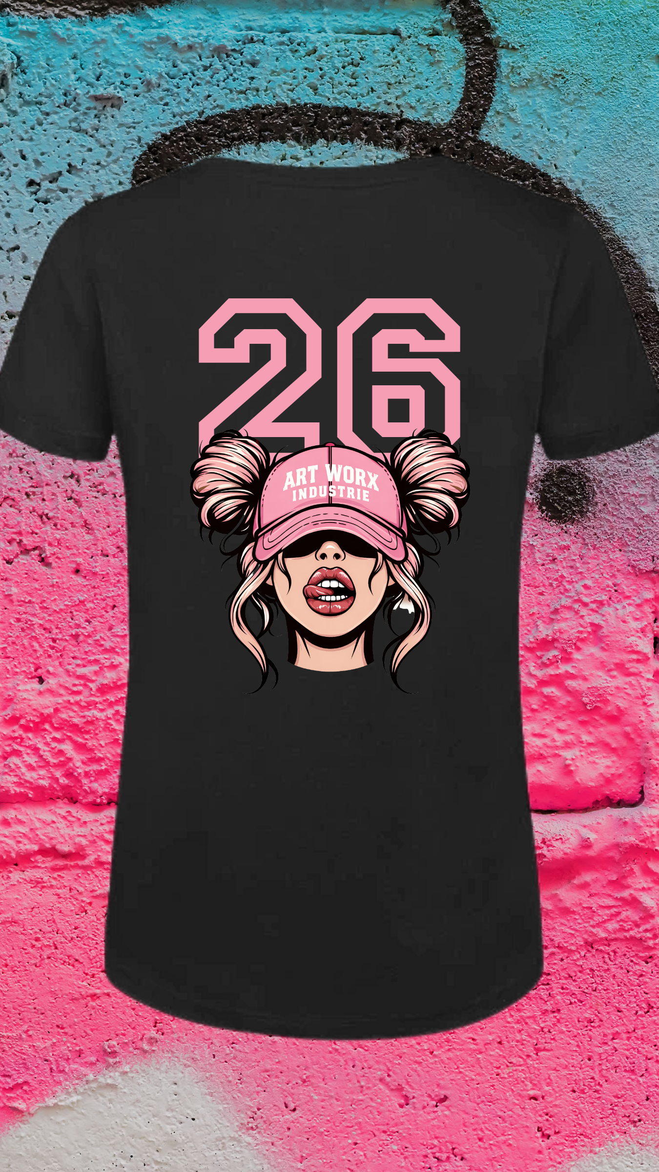 Art Worx Industrie COLLAGE GIRL 26 – Heavy Cotton T-Shirt (Damen)