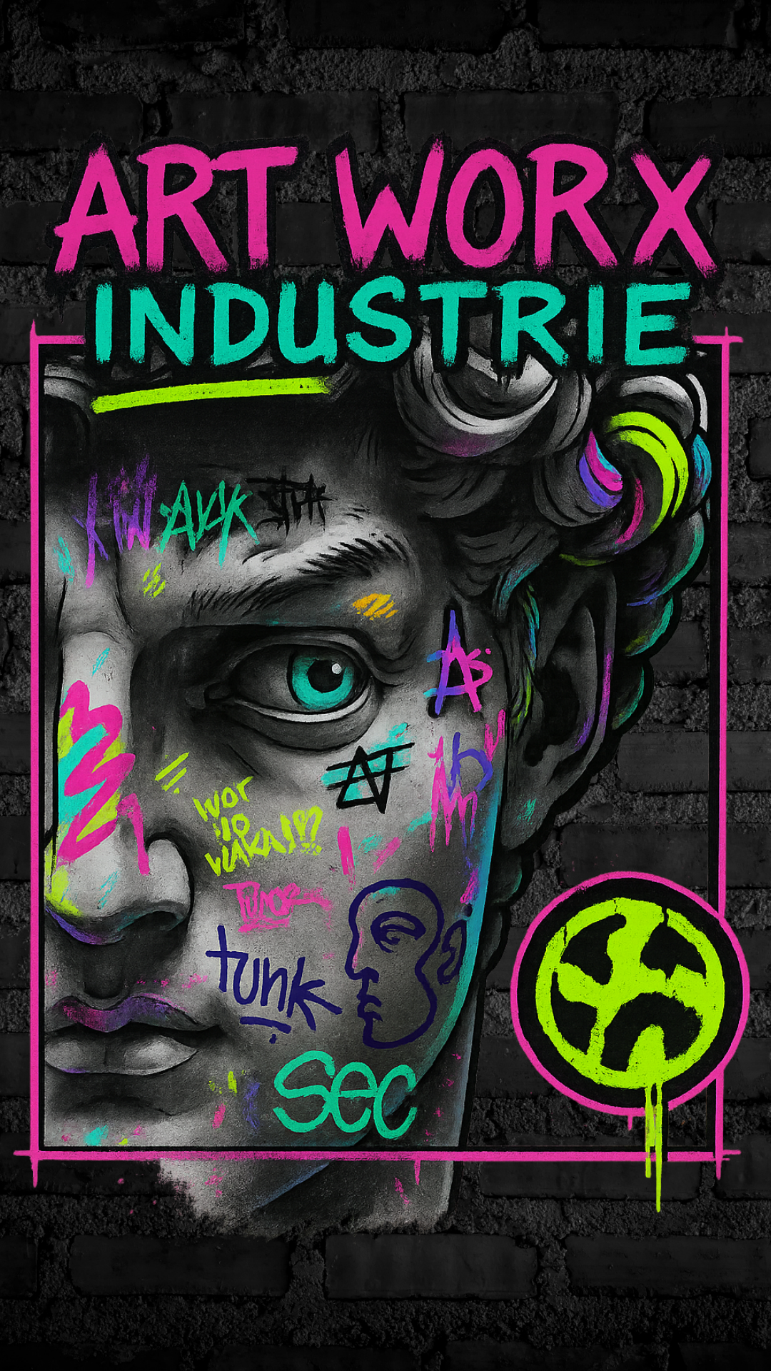 Art Worx Industrie Grafittiart– Heavy Cotton T-Shirt (Herren)