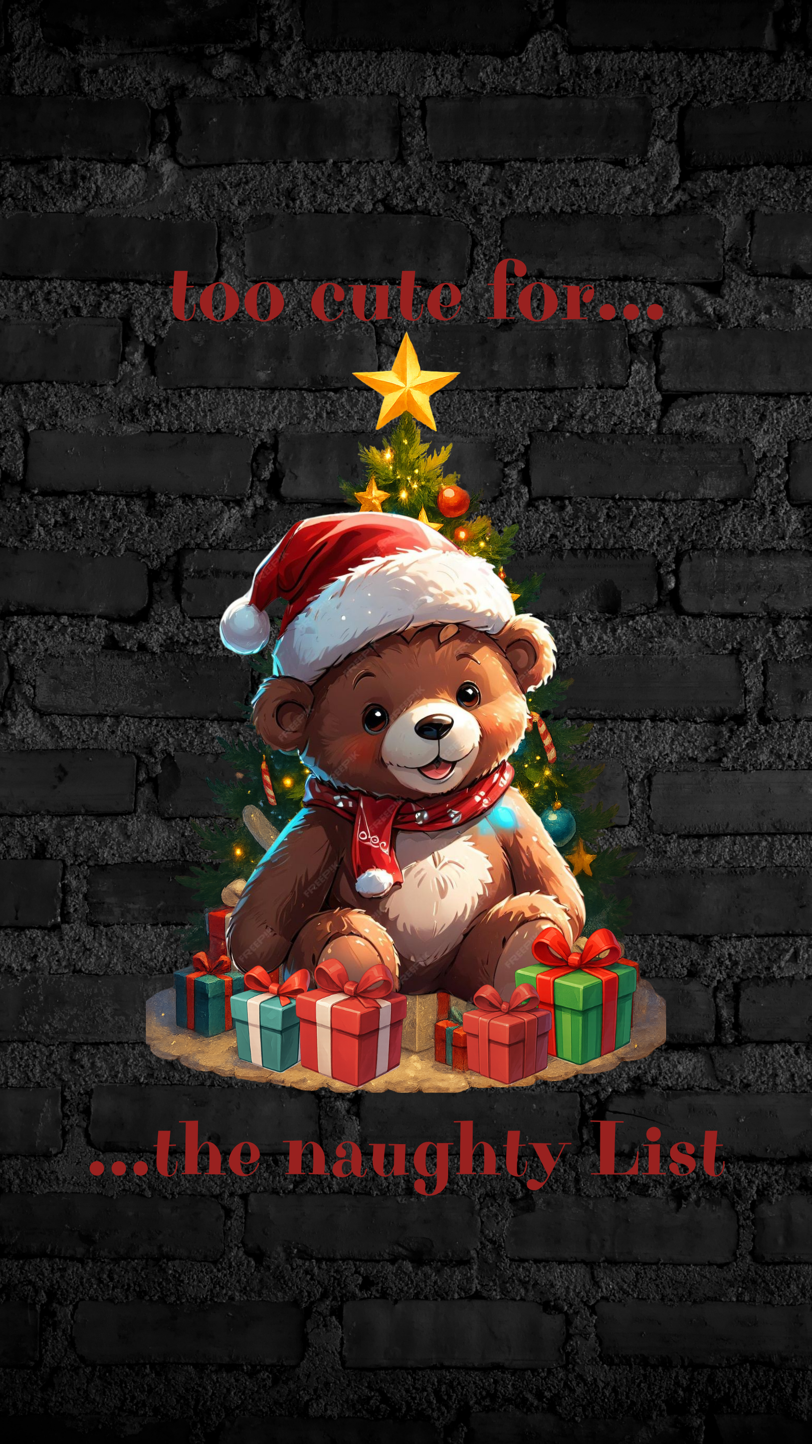 Art Worx Industrie TOO CUTE FOR NAUGHTY LIST – Damen T-Shirt