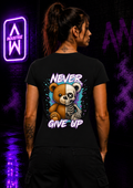 Art Worx Industrie NEVER GIVE UP – Heavy Cotton T-Shirt (Damen)