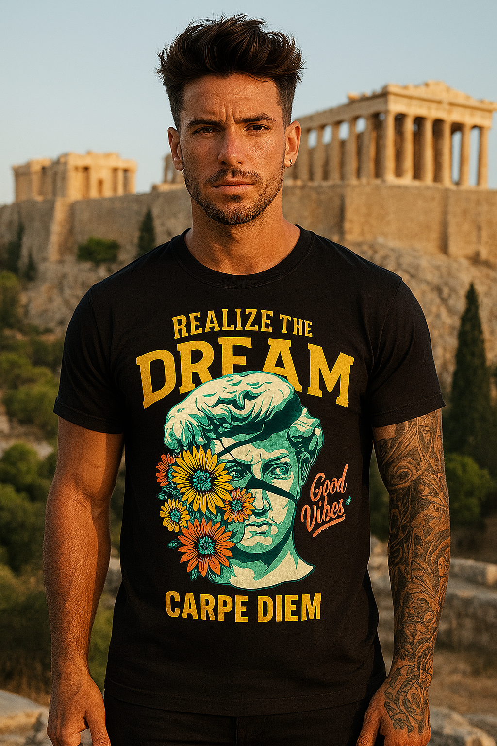 Art Worx Industrie REALIZE DREAM – Heavy Cotton T-Shirt (Herren)