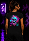Art Worx Industrie NEON SKULL – Heavy Cotton T-Shirt (Damen)