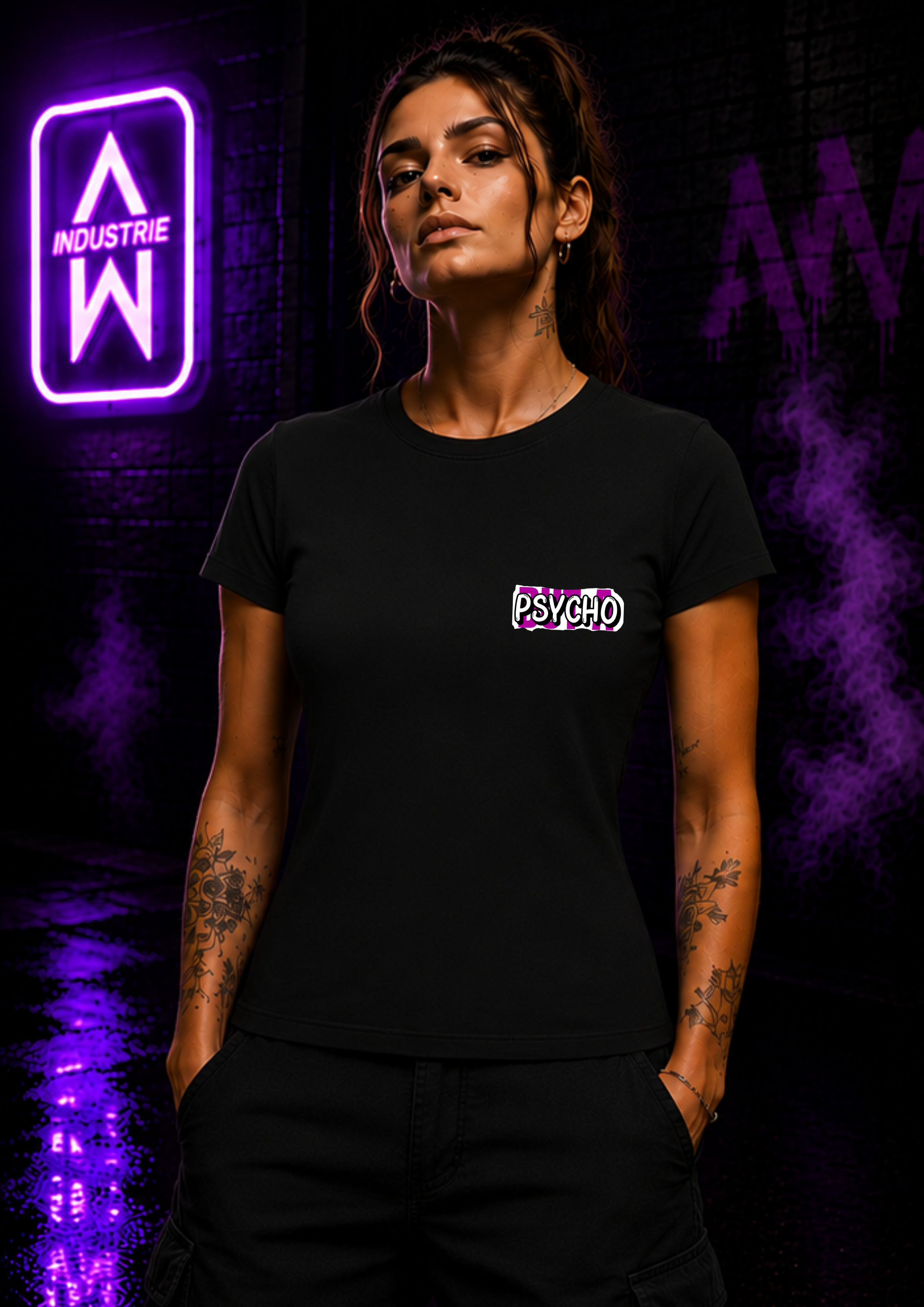 Art Worx Industrie CUTE BUT PSYCHO – Heavy Cotton T-Shirt (Damen)