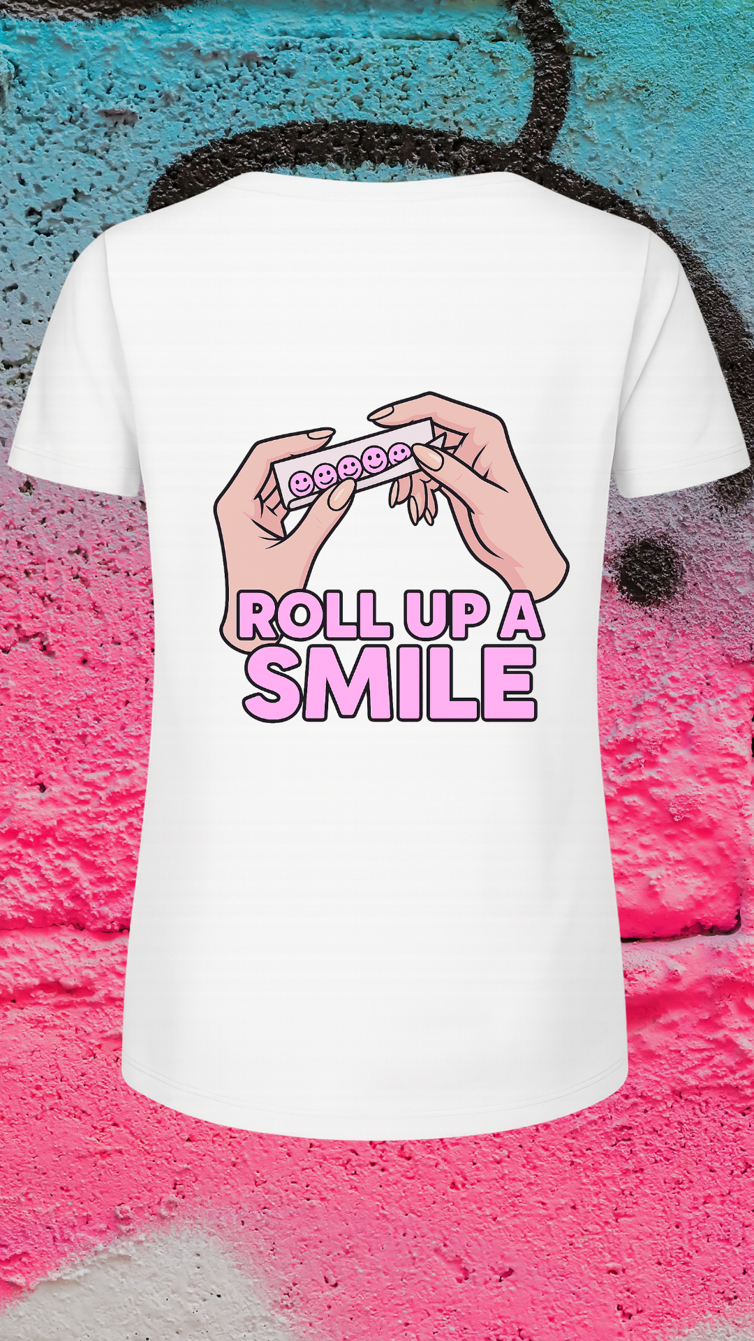 Art Worx Industrie ROLL UP A SMILE  – Heavy Cotton T-Shirt (Damen)