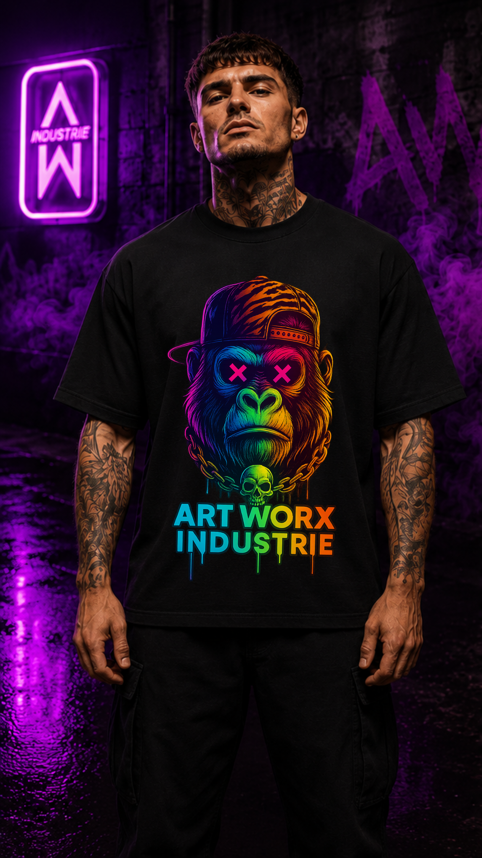 Art Worx Industrie URBAN GORILLA – Heavy Cotton T-Shirt (Herren)