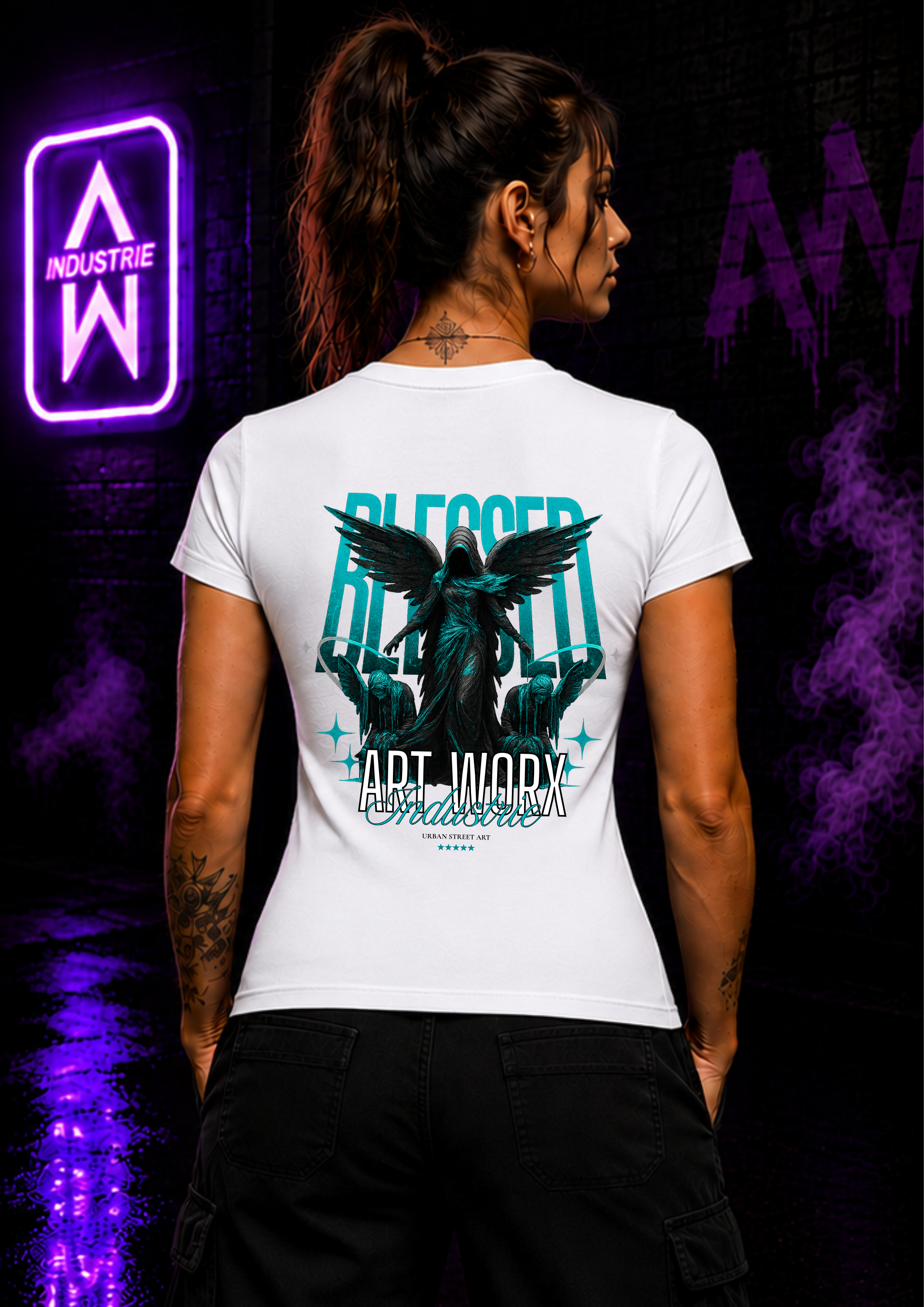 Art Worx Industrie BLESSED – Heavy Cotton T-Shirt (Damen)