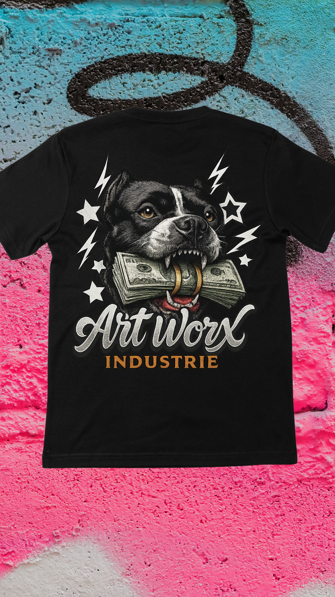 Art Worx Industrie PITBULL MONEY – Heavy Cotton T-Shirt (Herren)