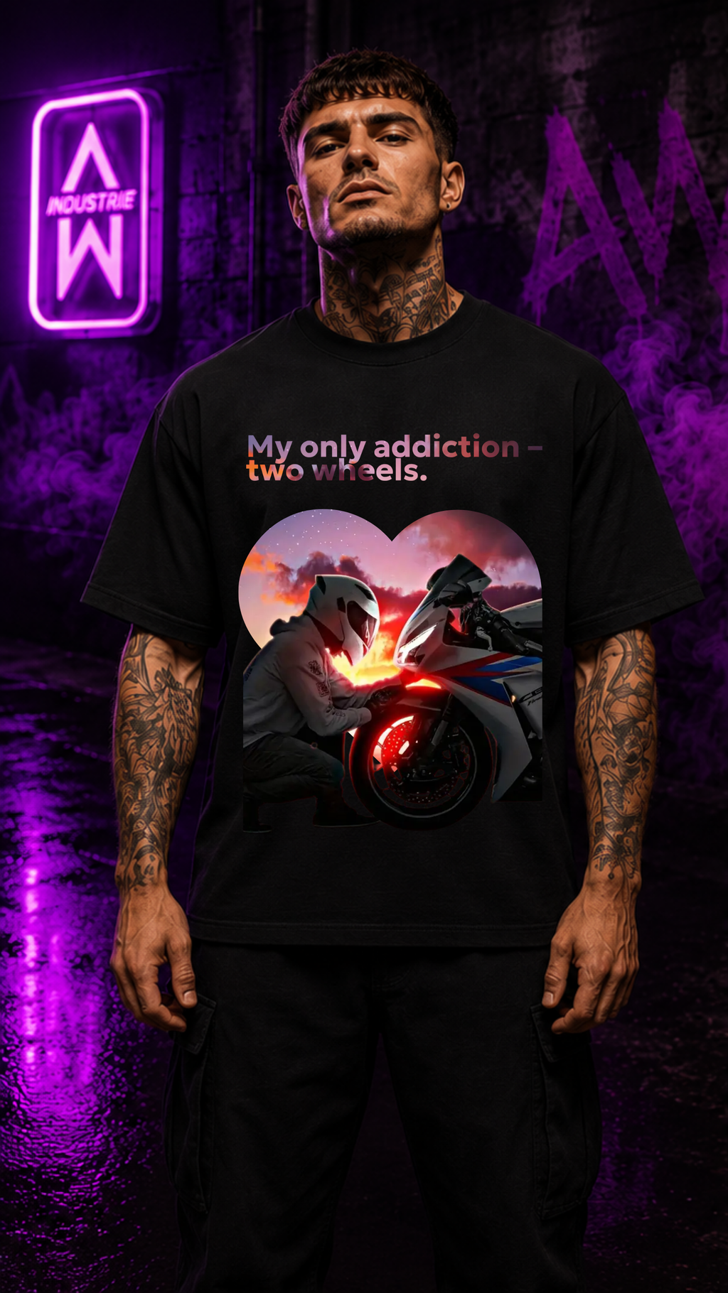 Art Worx Industrie MY ONLY ADDICTION – Heavy Cotton T-Shirt (Herren)