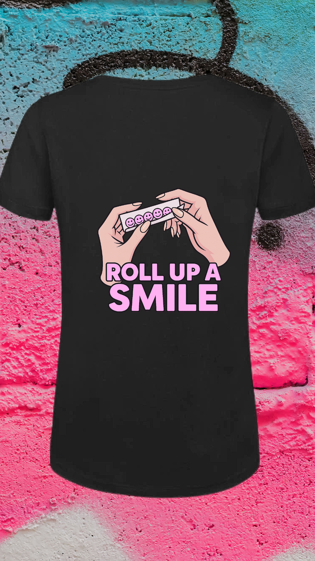 Art Worx Industrie ROLL UP A SMILE  – Heavy Cotton T-Shirt (Damen)