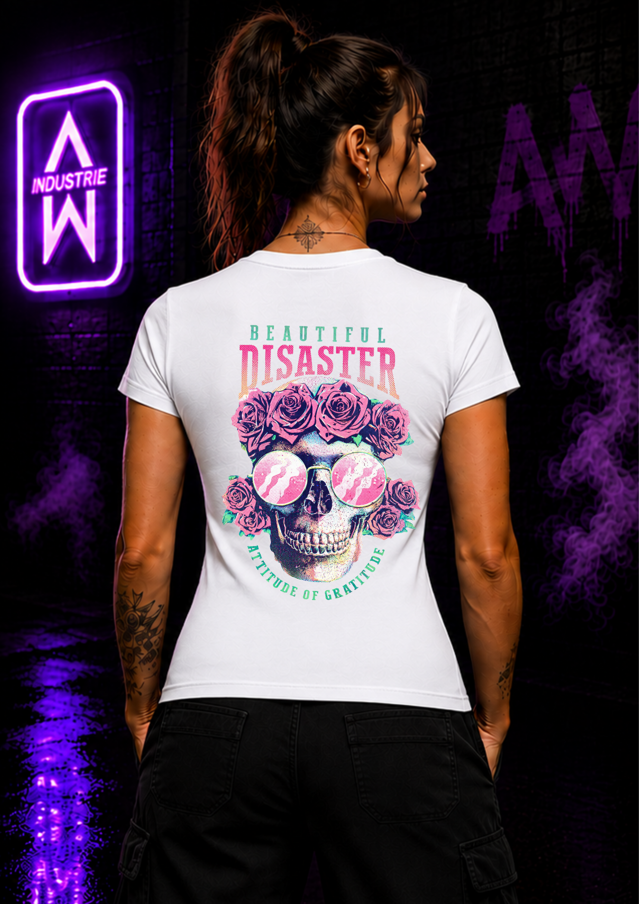 Art Worx Industrie BEAUTIFUL DISASTER – Heavy Cotton T-Shirt (Damen)