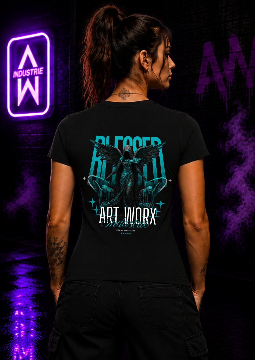 Art Worx Industrie BLESSED – Heavy Cotton T-Shirt (Damen)