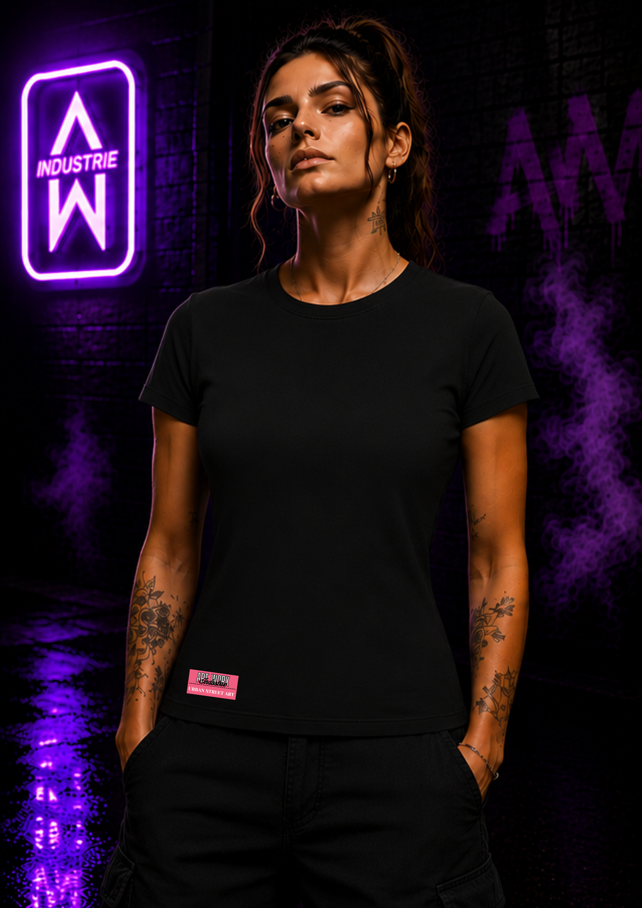 Art Worx Industrie HOLD MY PISTOL – Heavy Cotton T-Shirt (Damen)