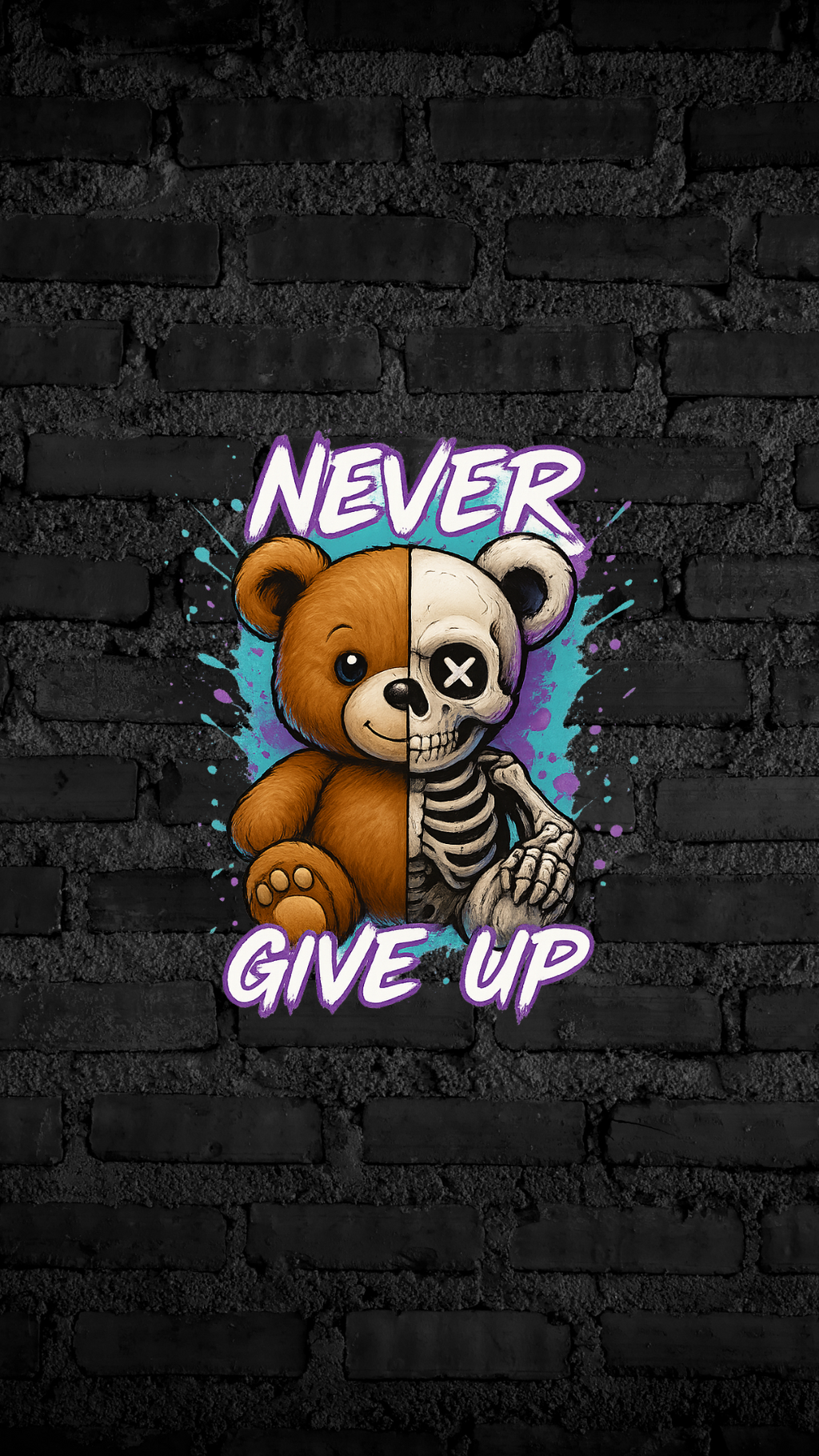 Art Worx Industrie NEVER GIVE UP – Heavy Cotton T-Shirt (Damen)