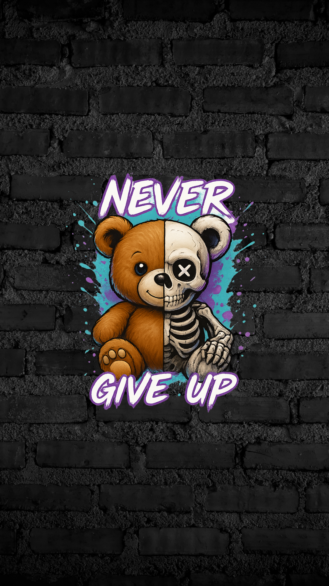 Art Worx Industrie NEVER GIVE UP – Heavy Cotton T-Shirt (Damen)