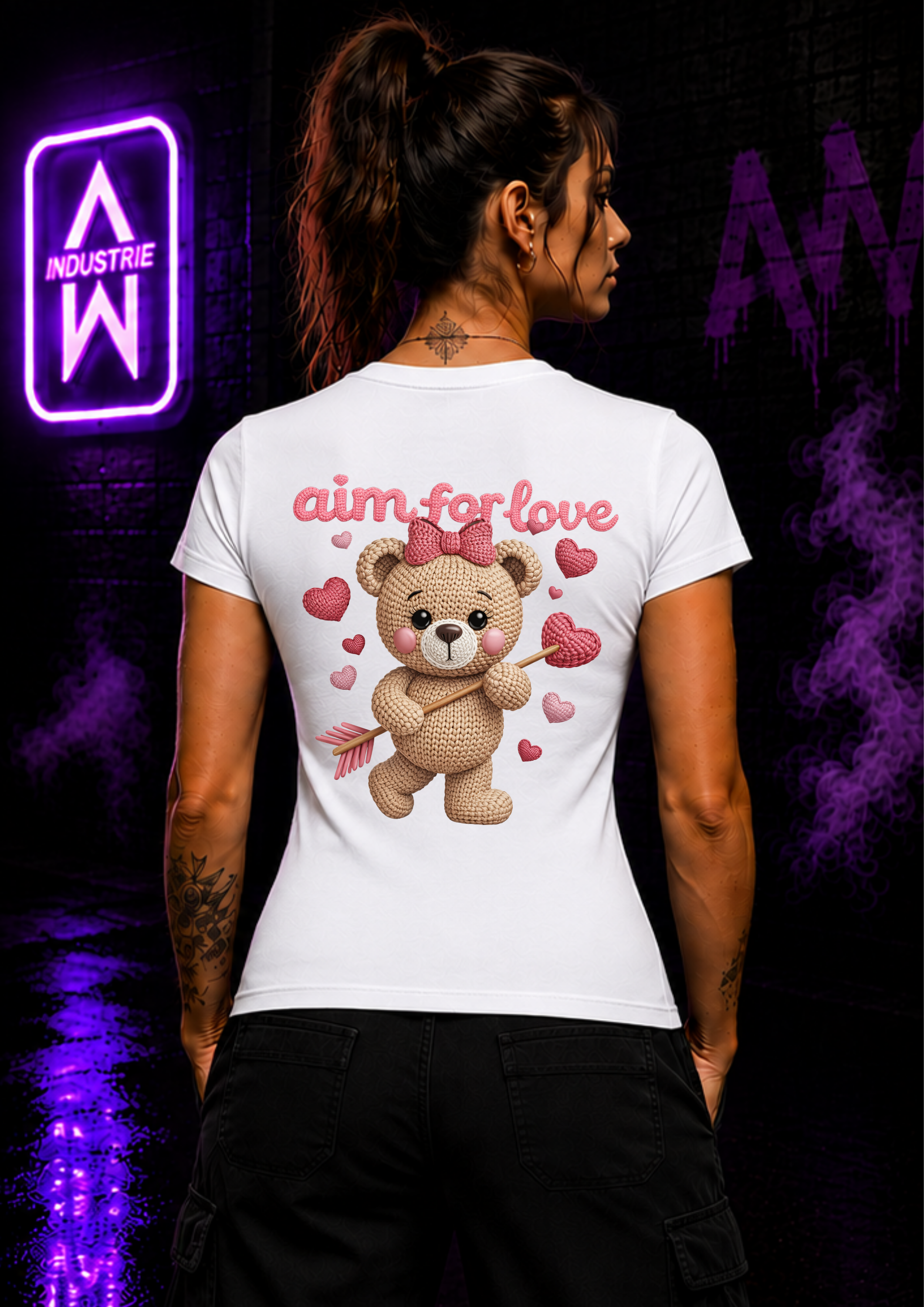 Art Worx Industrie AIM FOR LOVE – Heavy Cotton T-Shirt (Damen)