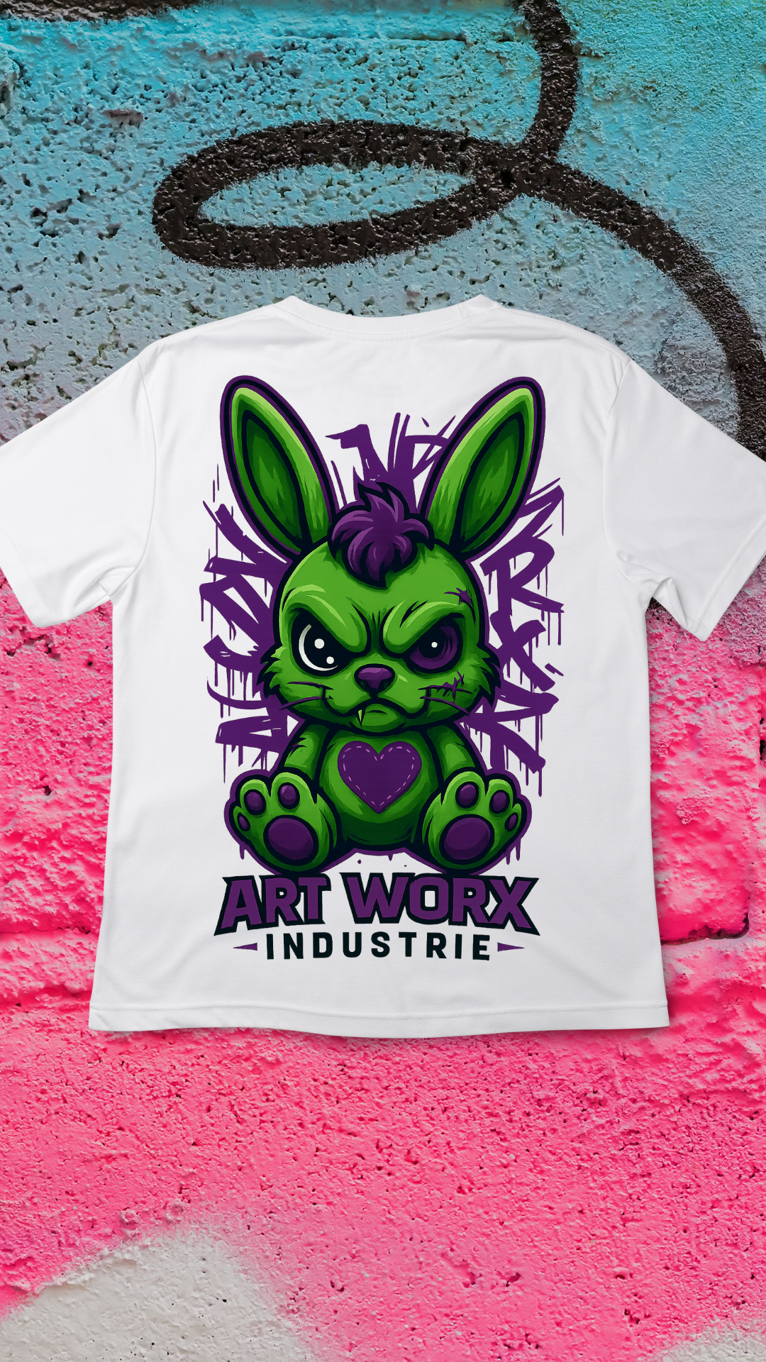 Art Worx Industrie GRAFFITI BUNNY – Heavy Cotton T-Shirt (Herren)
