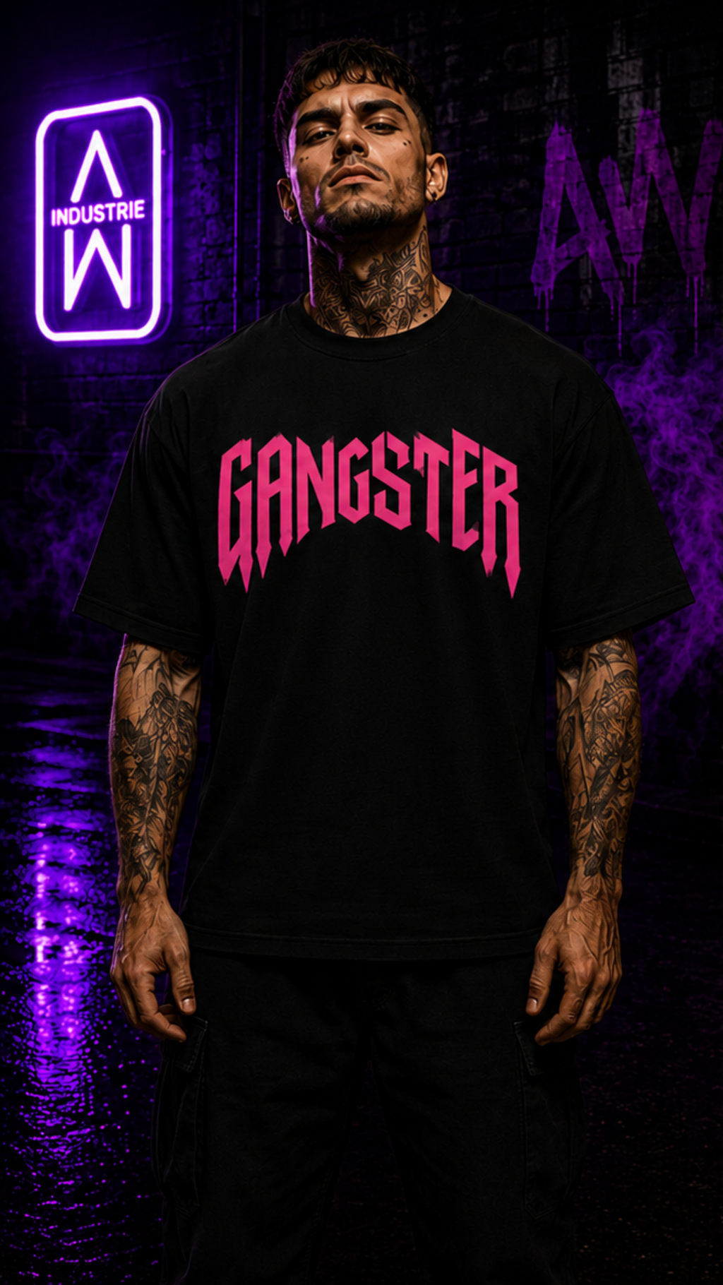 Art Worx Industrie GANGSTER – Heavy Cotton T-Shirt (Herren)