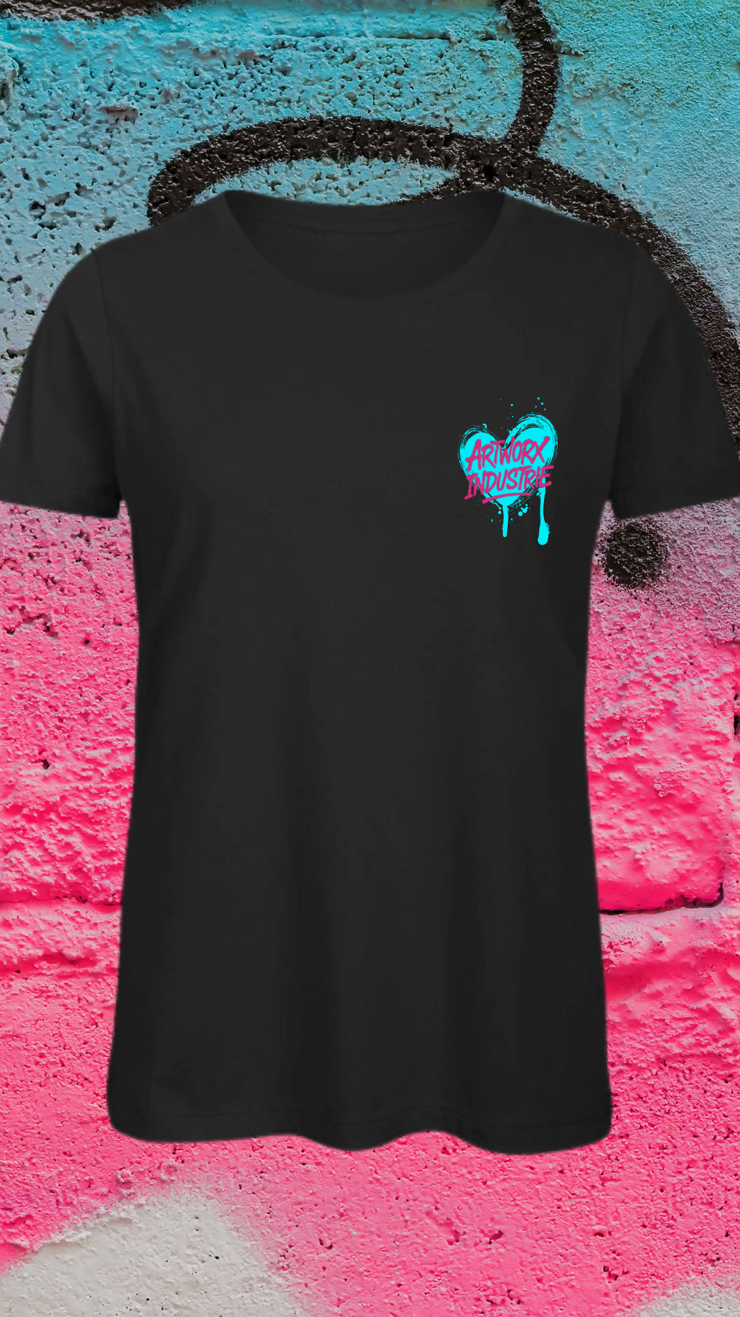 Art Worx Industrie NEON SKULL – Heavy Cotton T-Shirt (Damen)