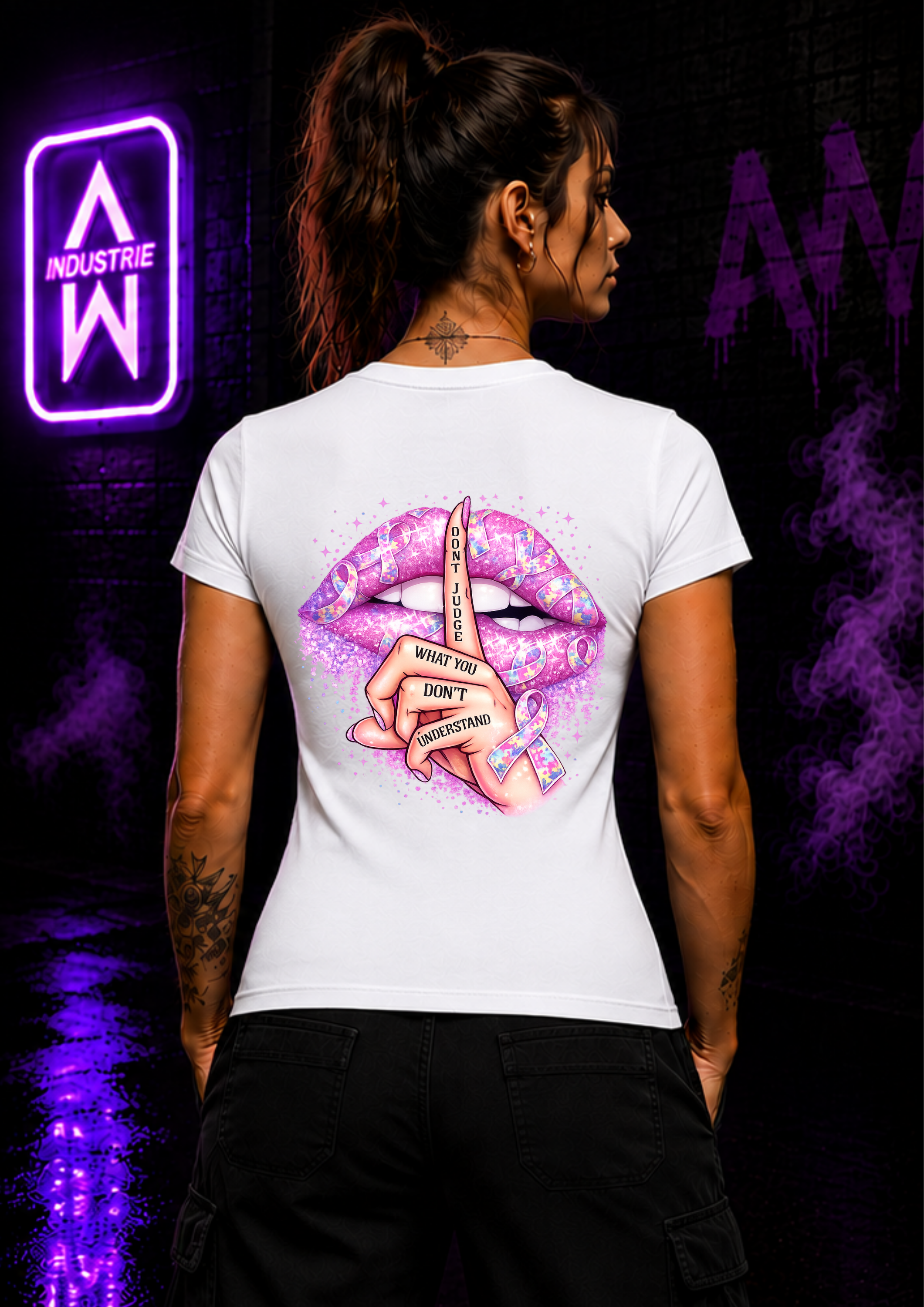 Art Worx Industrie DONT JUDGE– Heavy Cotton T-Shirt (Damen)