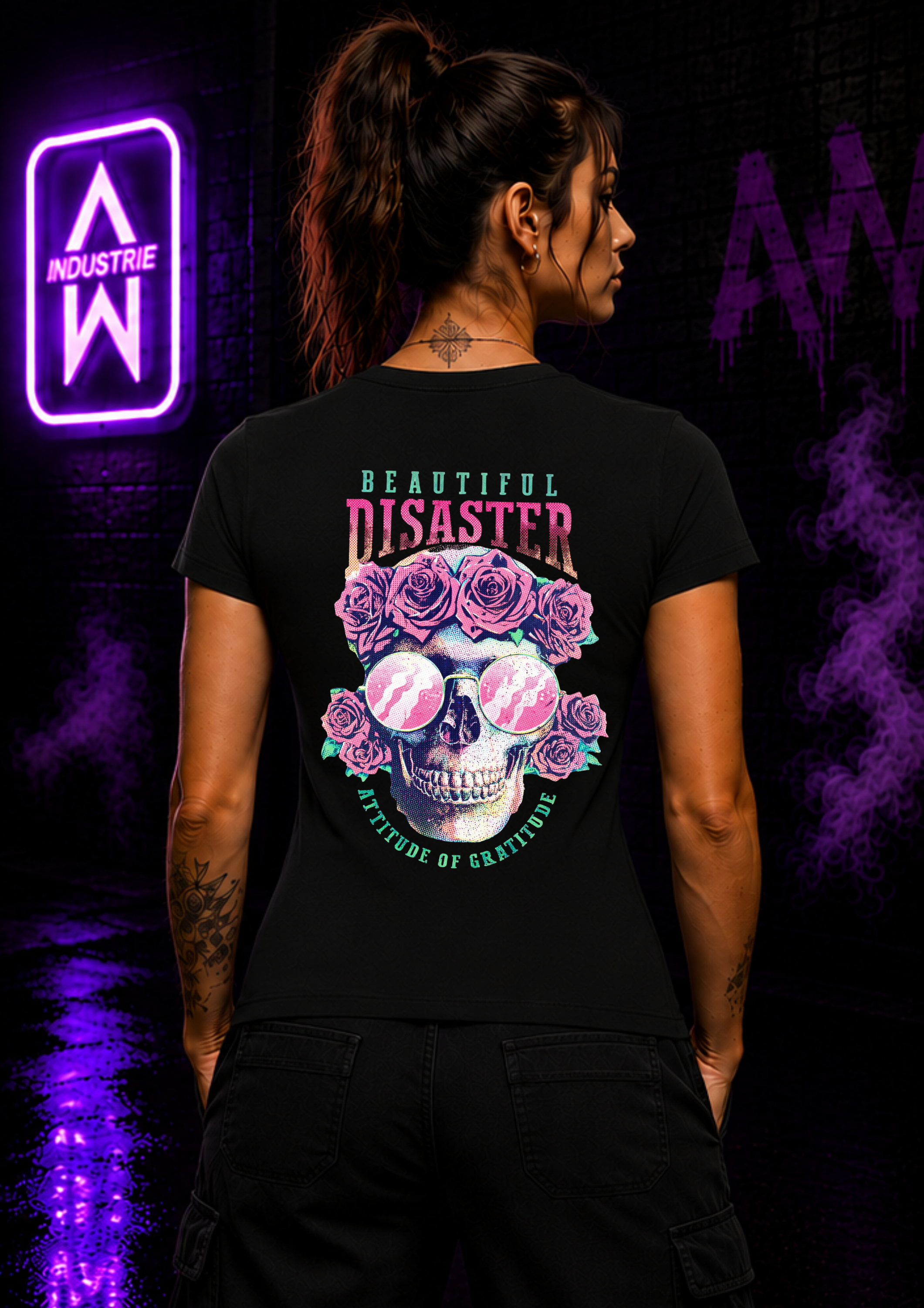 Art Worx Industrie BEAUTIFUL DISASTER – Heavy Cotton T-Shirt (Damen)