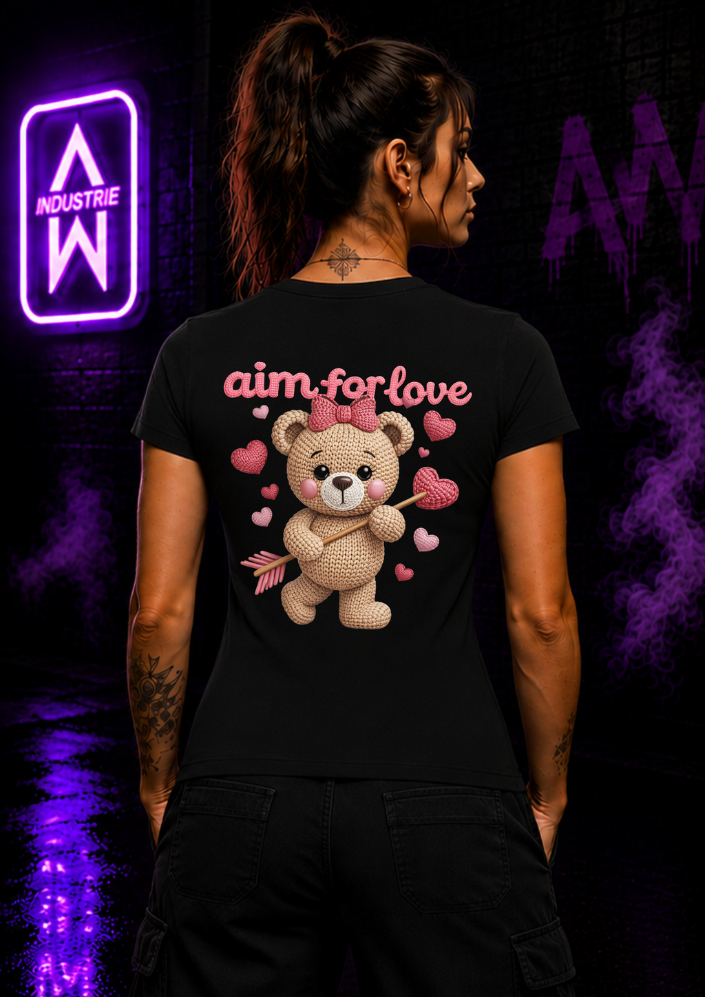 Art Worx Industrie AIM FOR LOVE – Heavy Cotton T-Shirt (Damen)