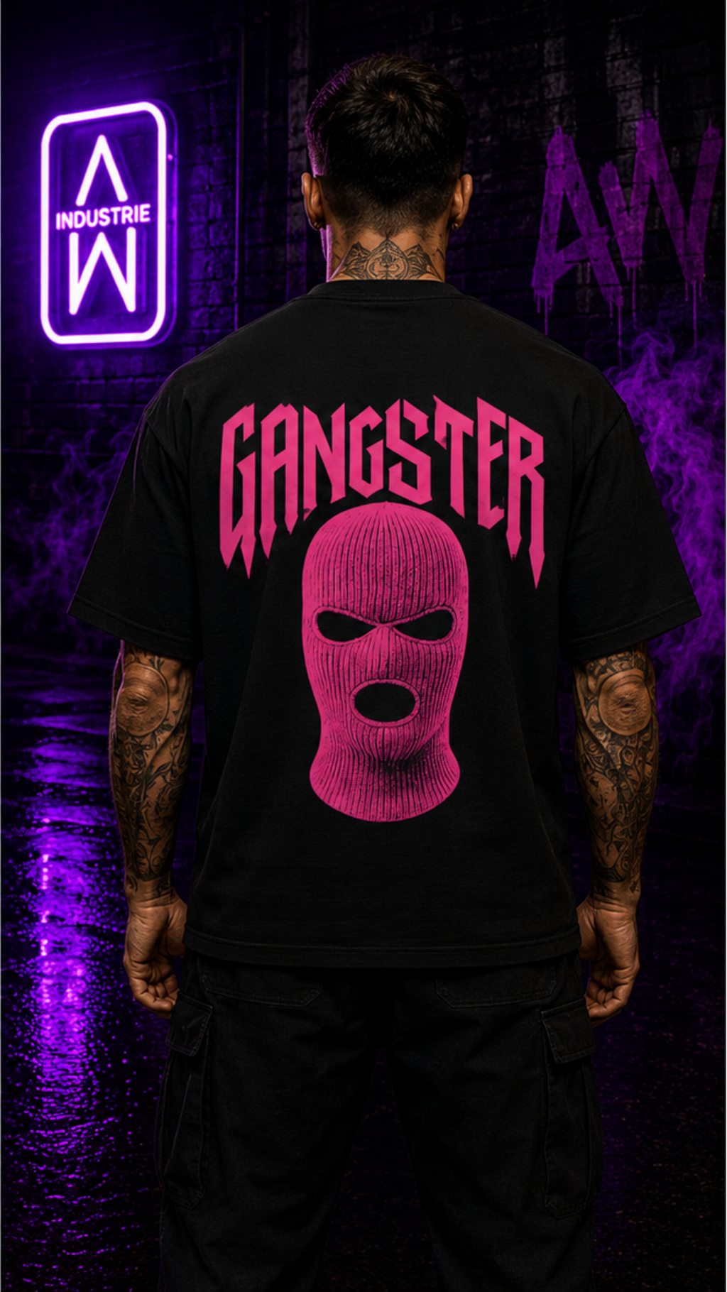 Art Worx Industrie GANGSTER – Heavy Cotton T-Shirt (Herren)