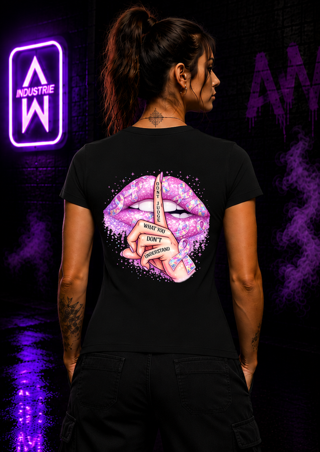 Art Worx Industrie DONT JUDGE– Heavy Cotton T-Shirt (Damen)